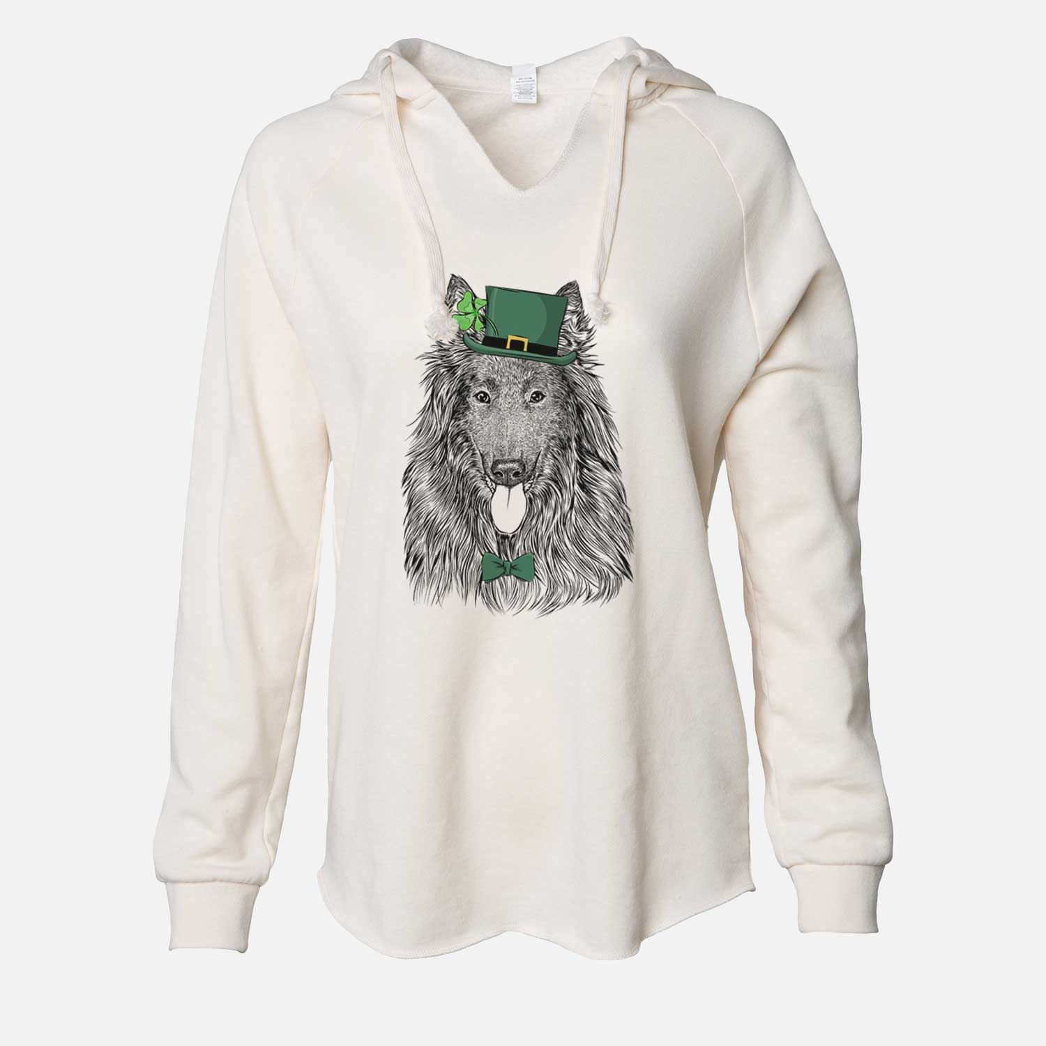 St. Patrick's Daan the Belgian Shepherd - Cali Wave Hooded Sweatshirt