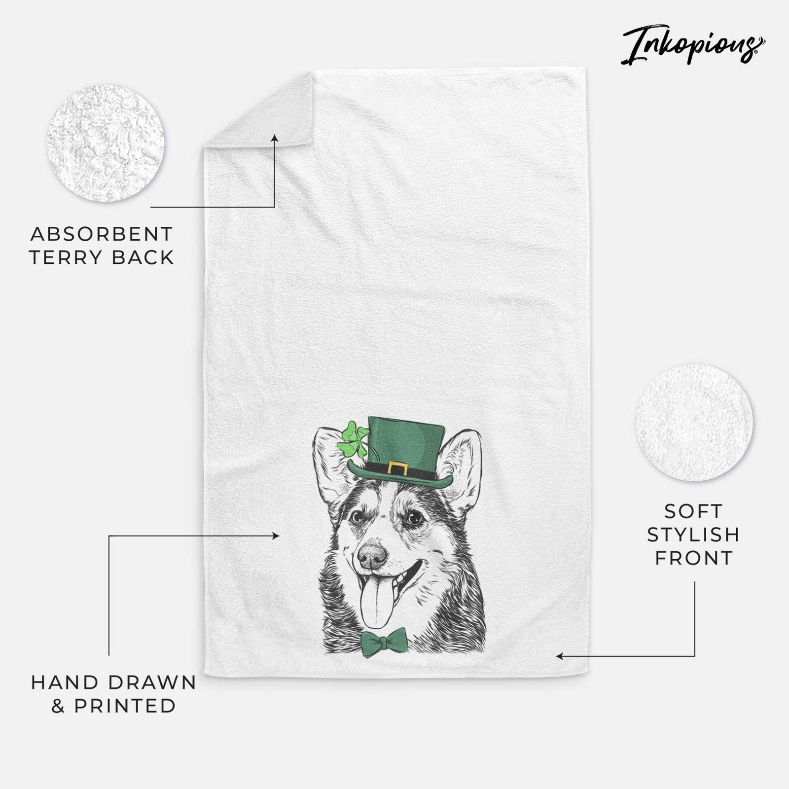 Darma the Corgi Decorative Hand Towel