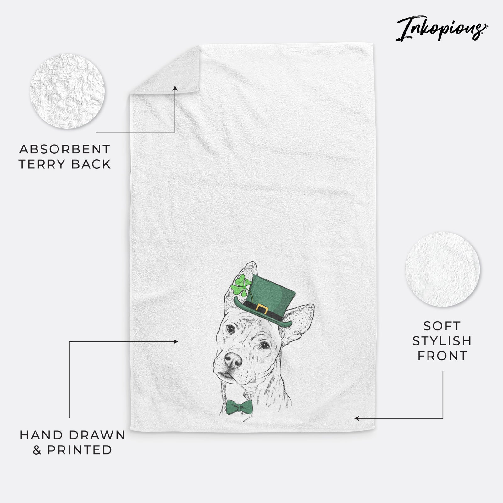 Diesel the Mixed Breed Decorative Hand Towel