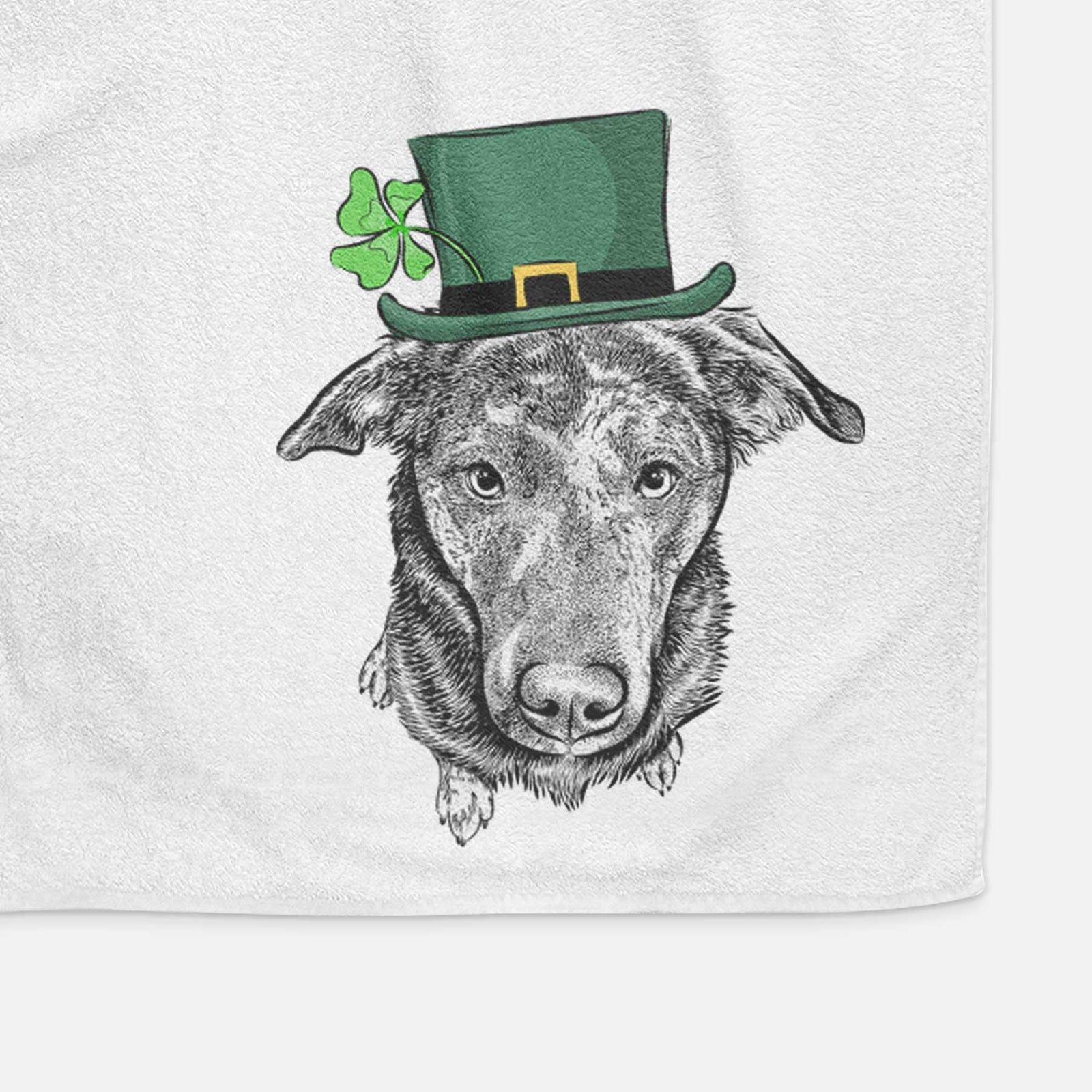 Echo the Pitbull Beagle Mix Decorative Hand Towel