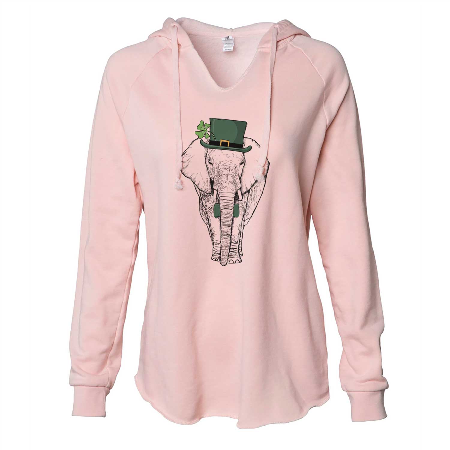 St. Patrick's Ella the Elephant - Cali Wave Hooded Sweatshirt