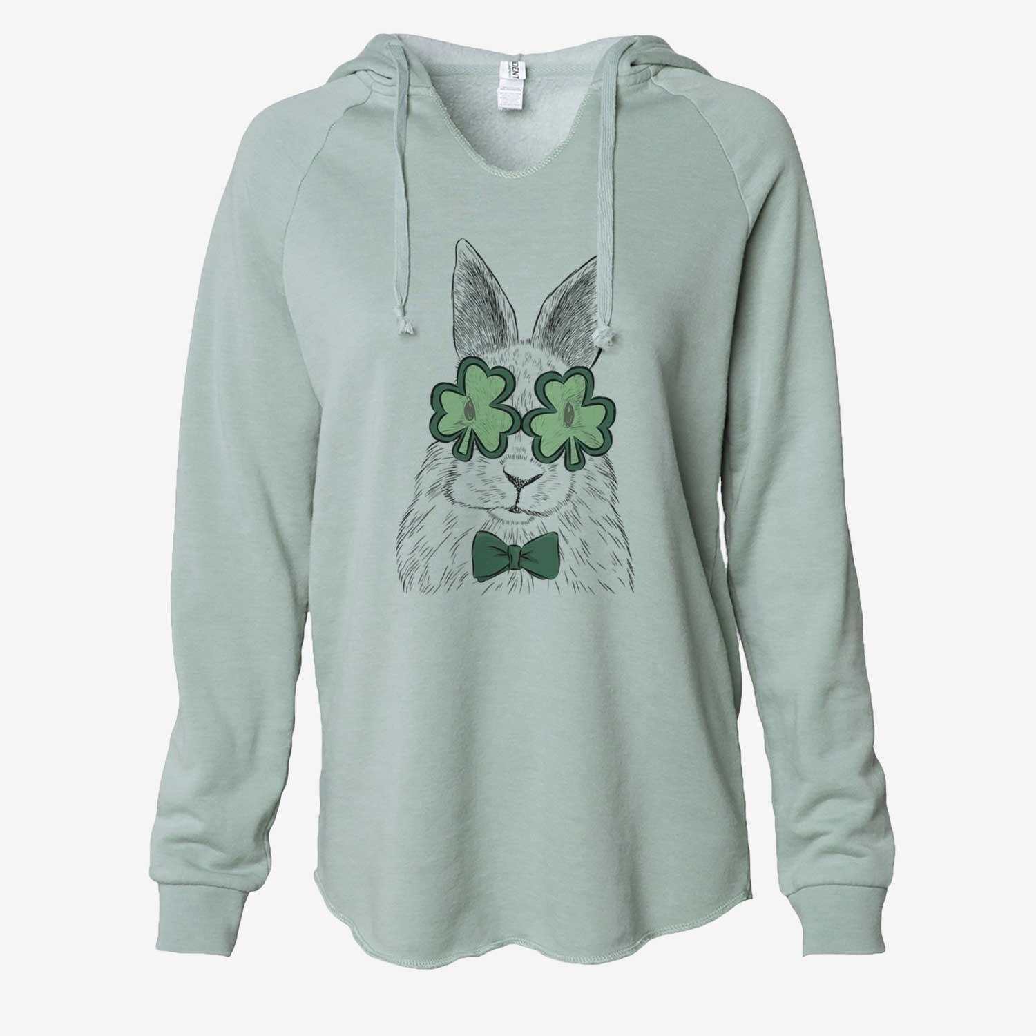 St. Patrick's Flower the Rex Rabbit - Cali Wave Hooded Sweatshirt