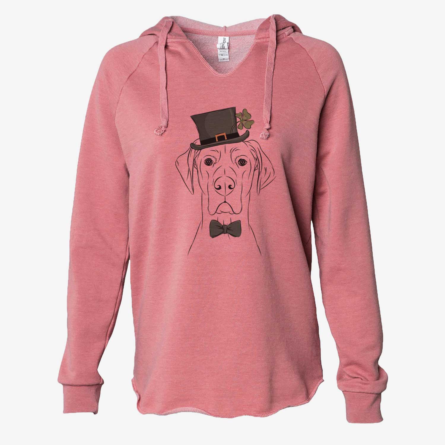 St. Patrick's Maddox the Great Dane - Cali Wave Hooded Sweatshirt