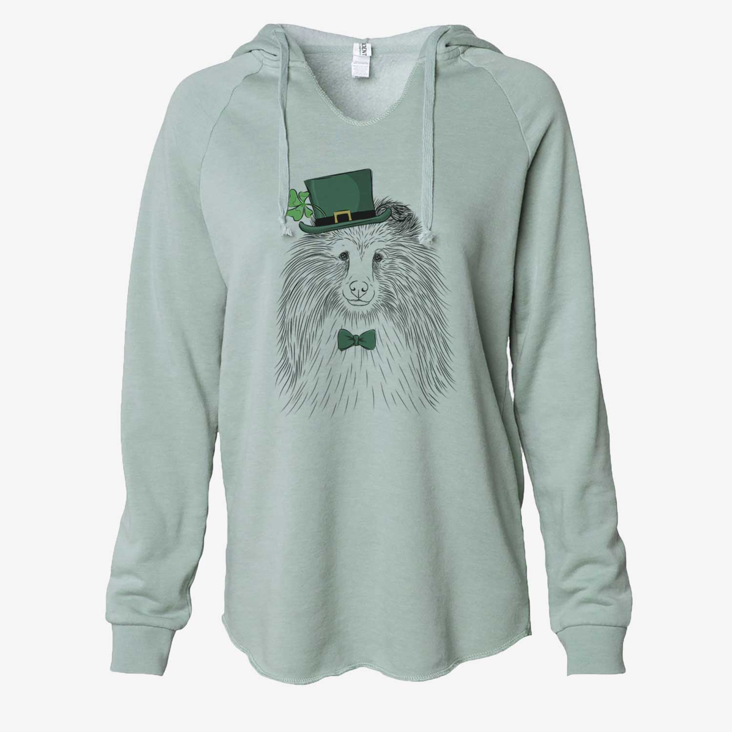 St. Patrick's Moxie the Shetland Sheepdog - Cali Wave Hooded Sweatshirt