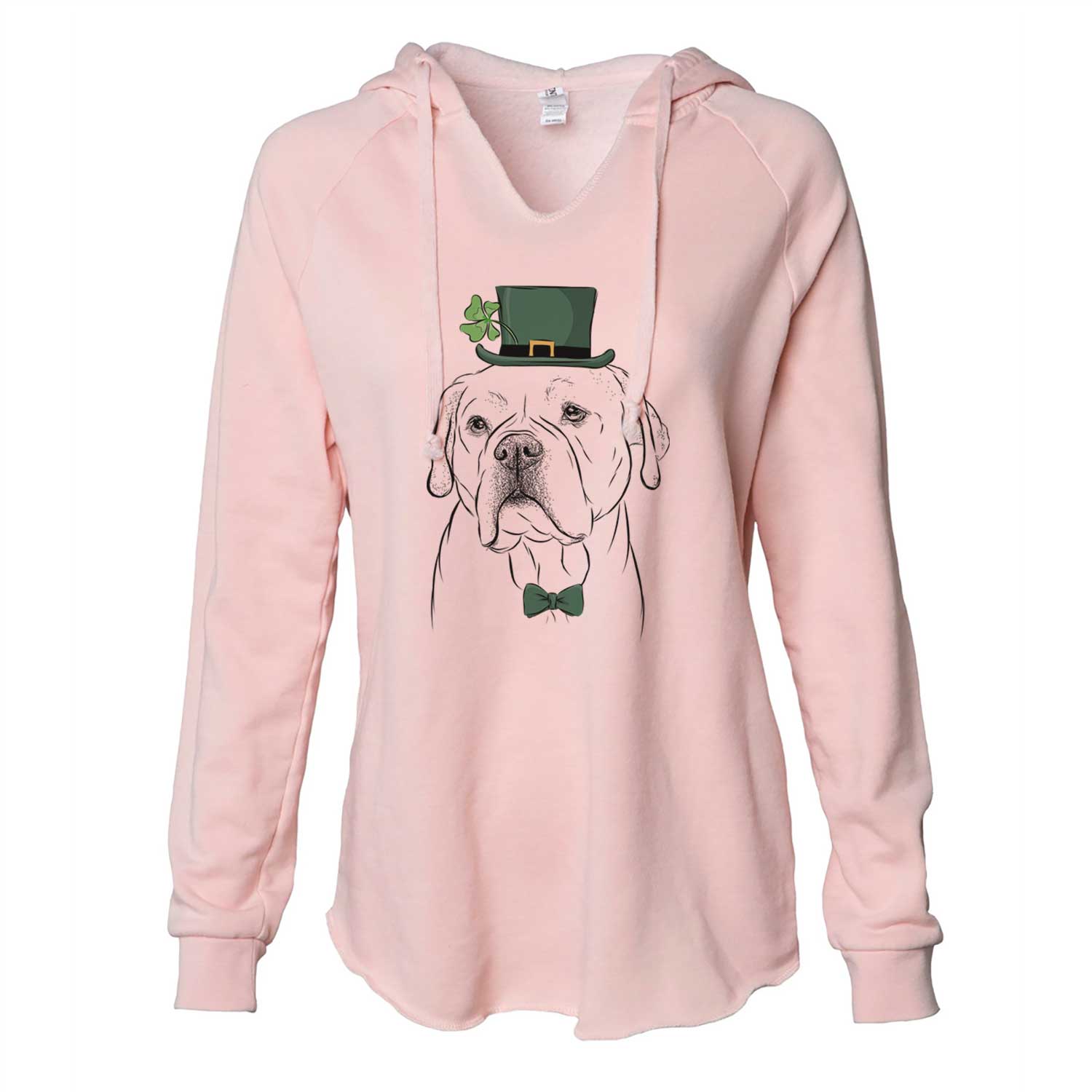 St. Patrick's Nora the American Bulldog Mix - Cali Wave Hooded Sweatshirt