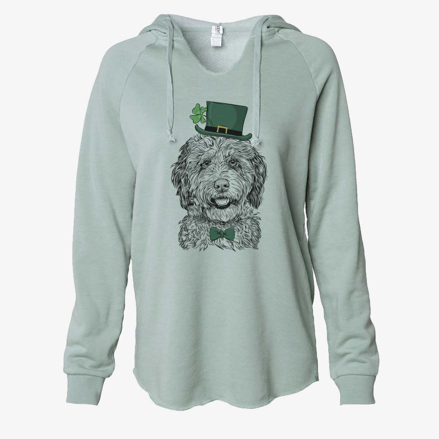 St. Patrick's Palmer the Aussiedoodle - Cali Wave Hooded Sweatshirt