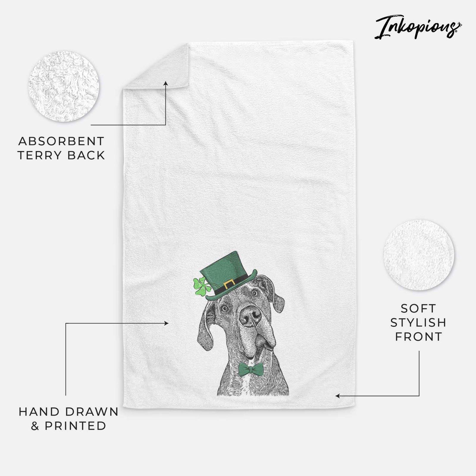 River the Great Dane Decorative Hand Towel