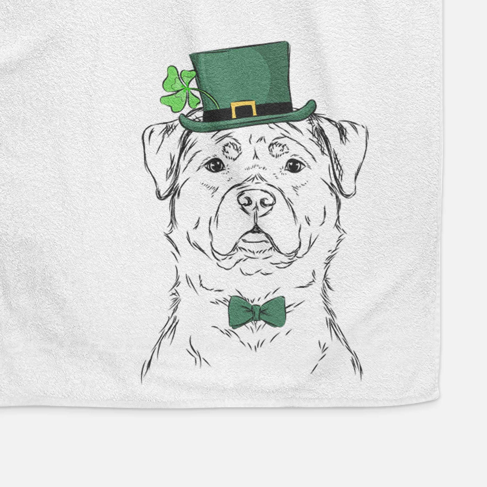 Rocky the Rottweiler Decorative Hand Towel