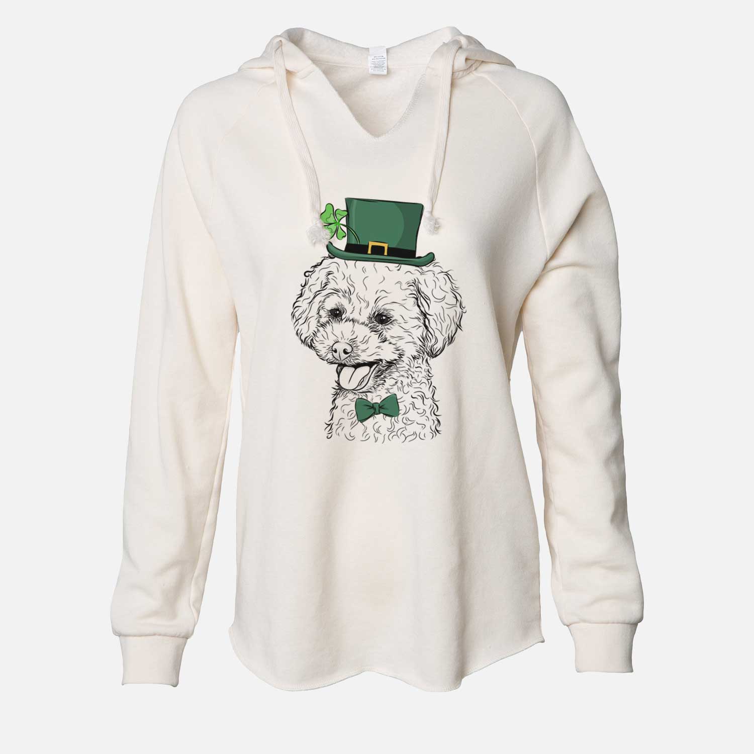 St. Patrick's Rocky the Teacup Poodle - Cali Wave Hooded Sweatshirt