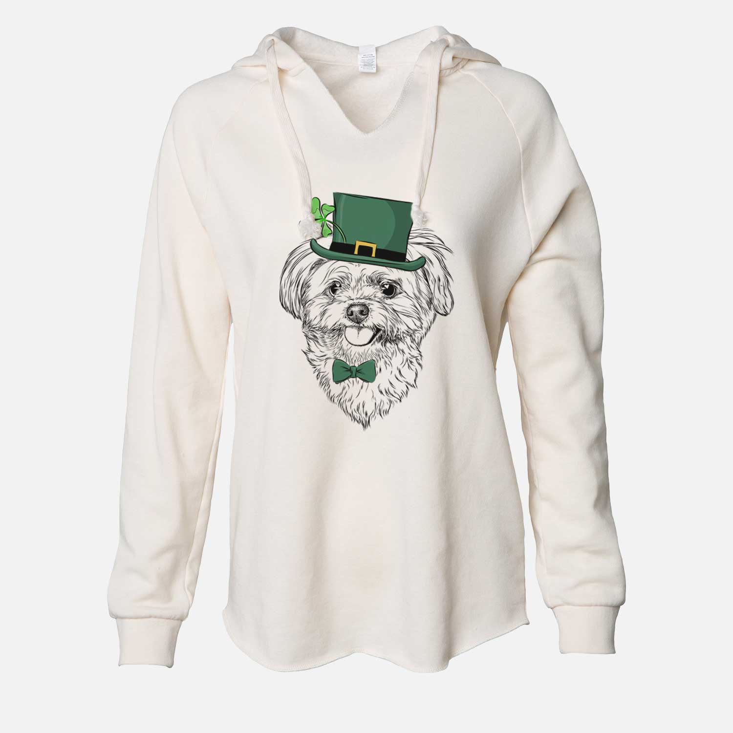 St. Patrick's Rosie the Maltipoo - Cali Wave Hooded Sweatshirt