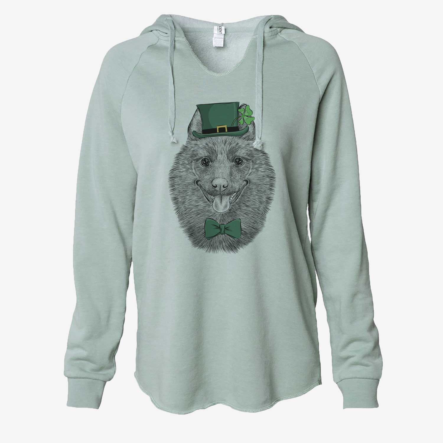 St. Patrick's Sander the Schipperke - Cali Wave Hooded Sweatshirt