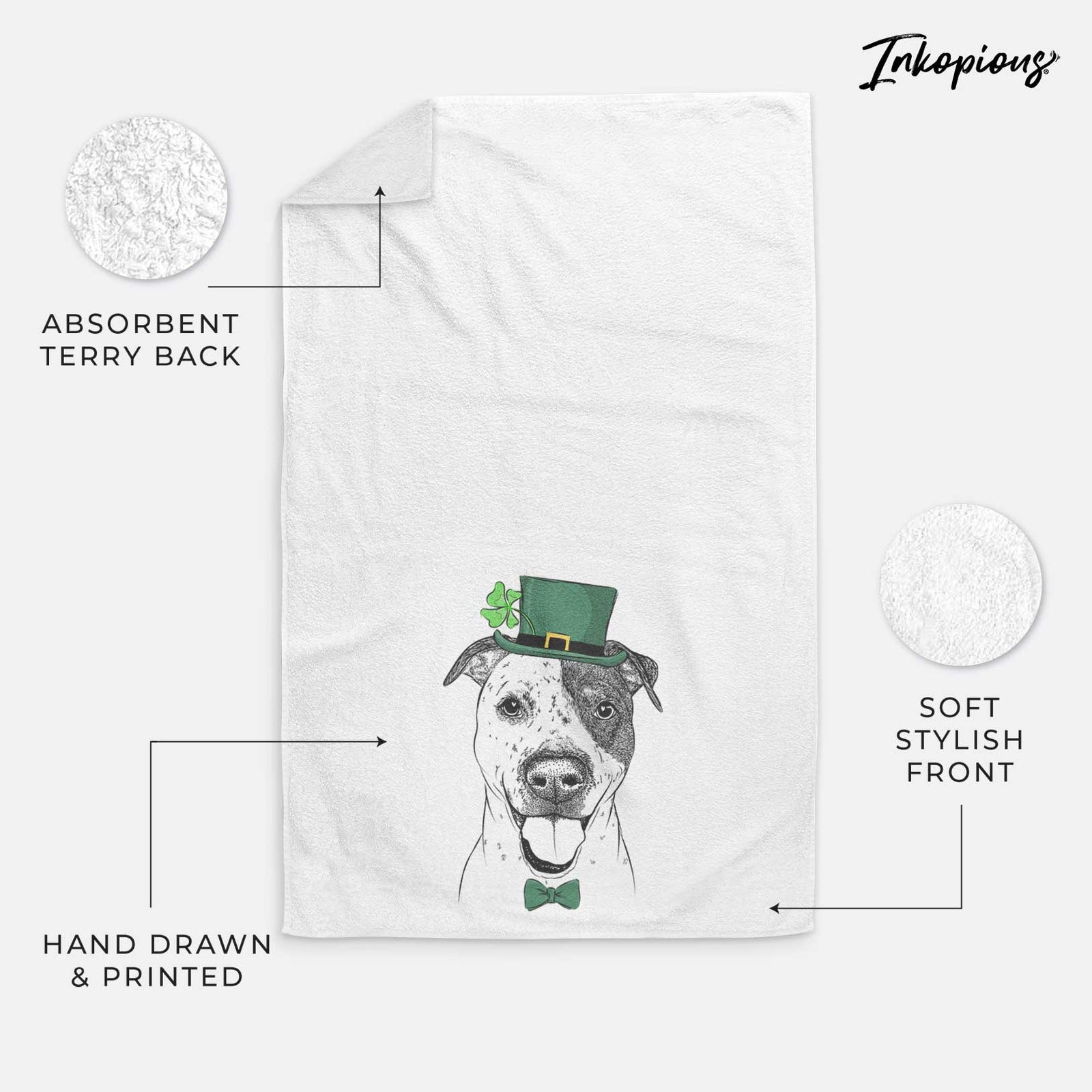 Simon the Mixed Breed Decorative Hand Towel