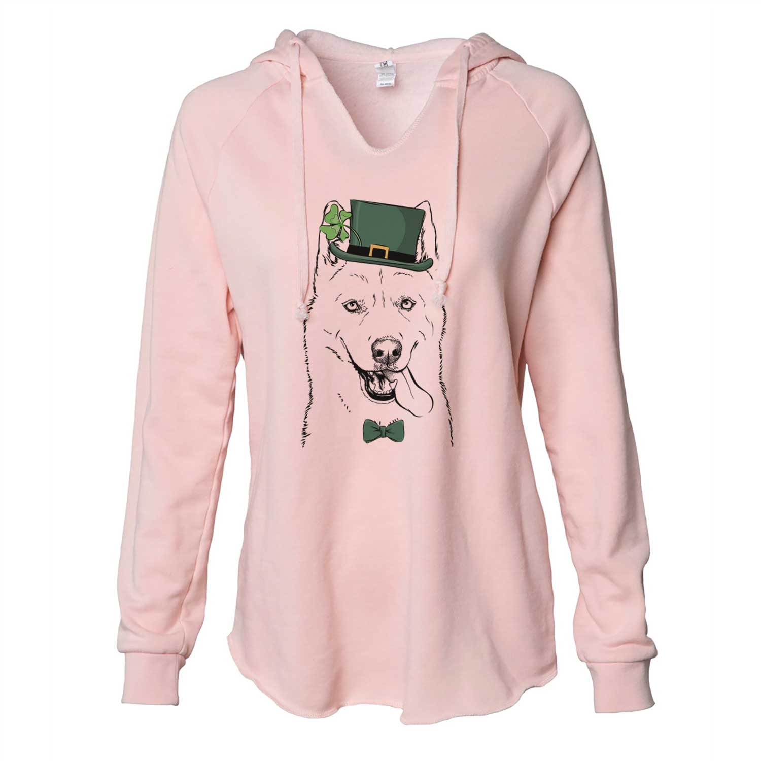 St. Patrick's Sinatra the Siberian Husky - Cali Wave Hooded Sweatshirt