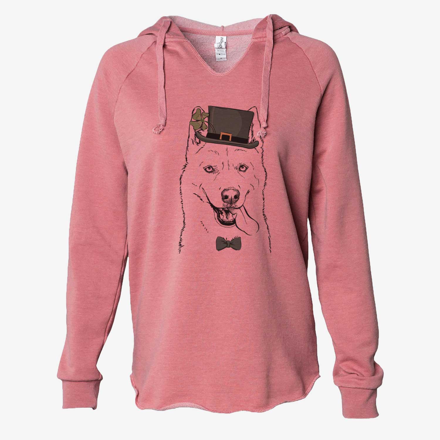 St. Patrick's Sinatra the Siberian Husky - Cali Wave Hooded Sweatshirt