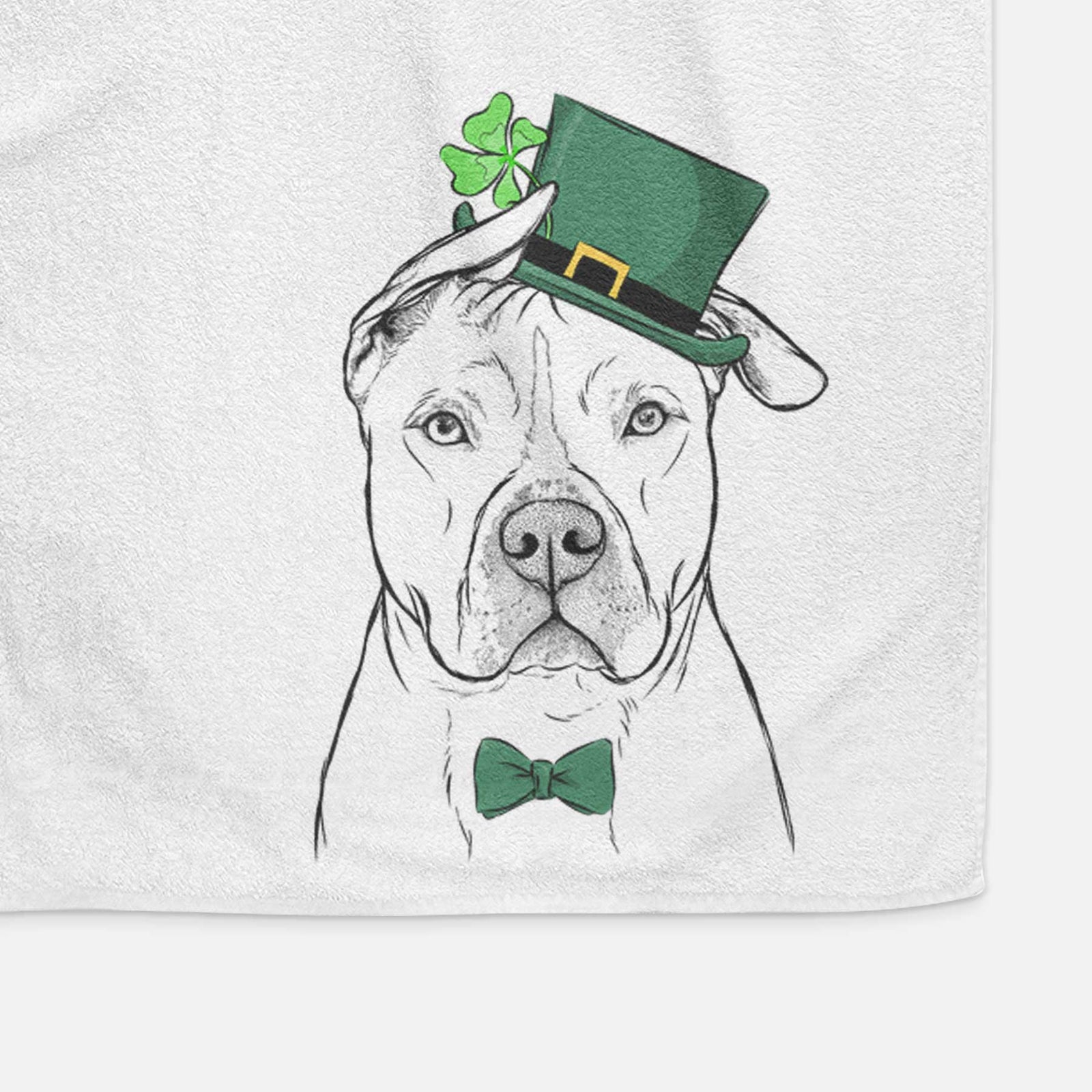 Teddy Jam the Pitbull Decorative Hand Towel