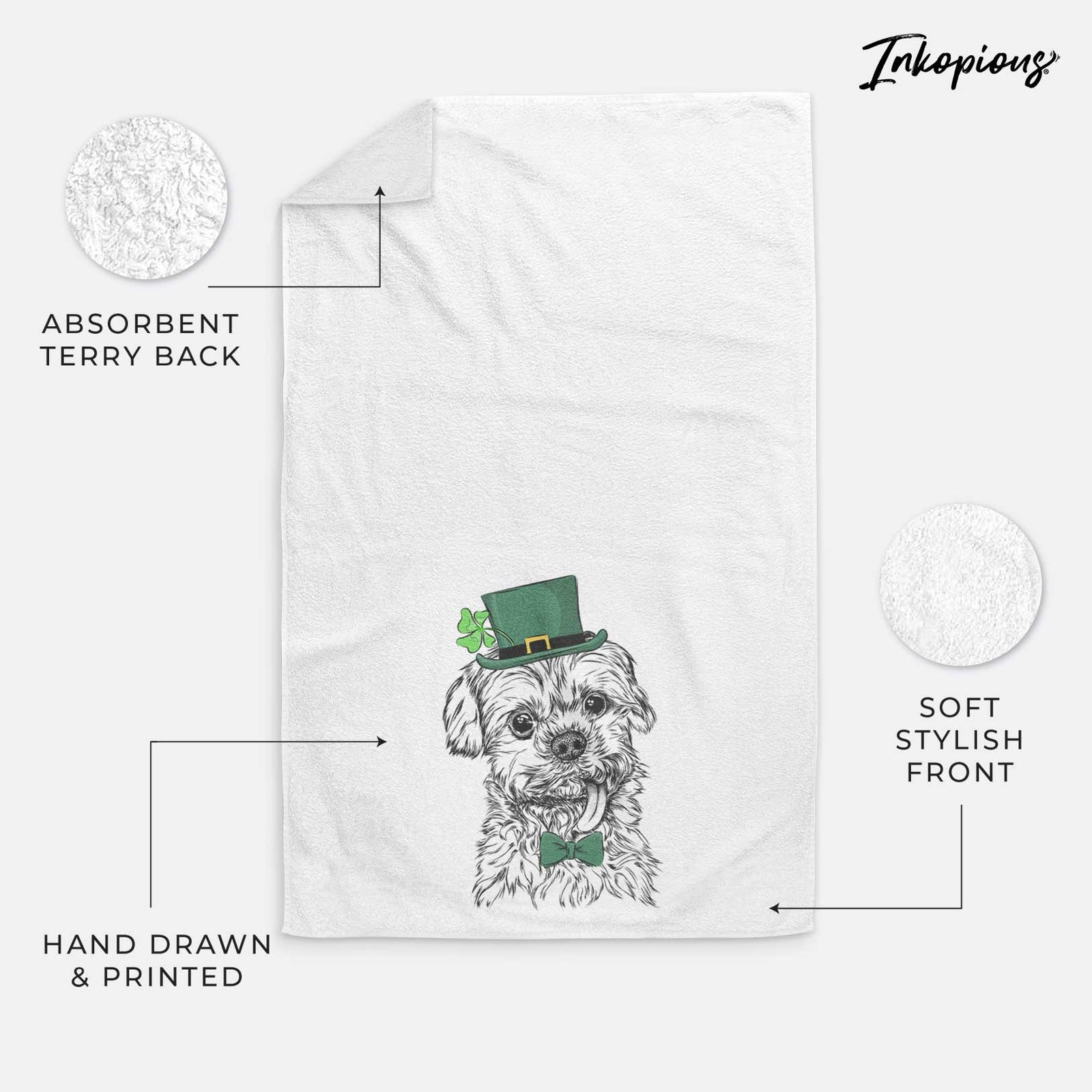 Tiny Titan the Shih Tzu Decorative Hand Towel