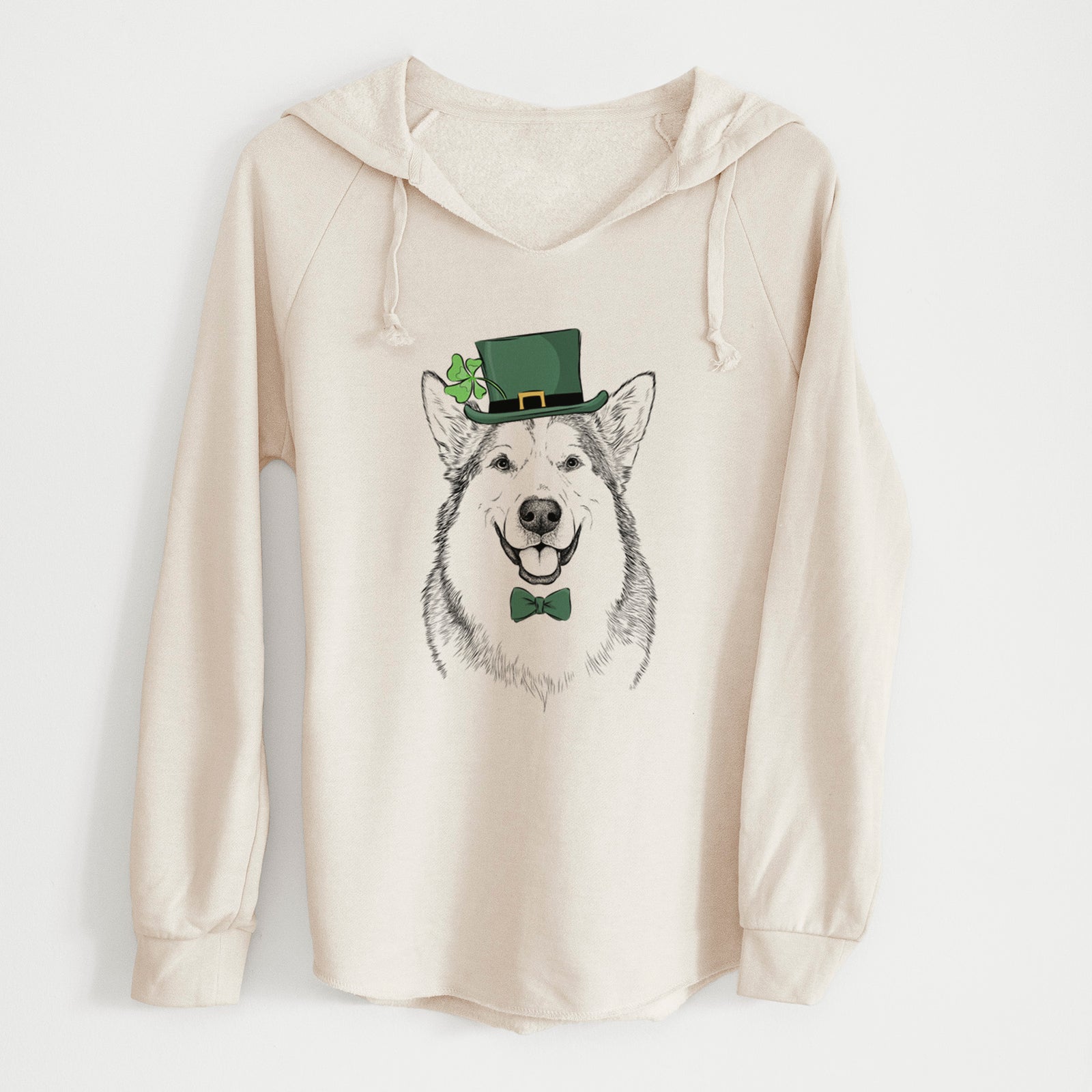 St. Patrick's Vader the Alaskan Malamute - Cali Wave Hooded Sweatshirt