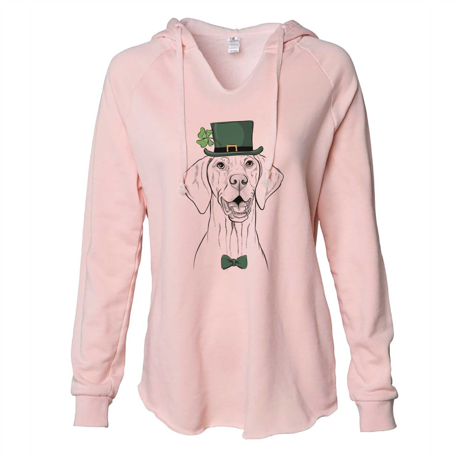 St. Patrick's Wesley the Vizsla - Cali Wave Hooded Sweatshirt