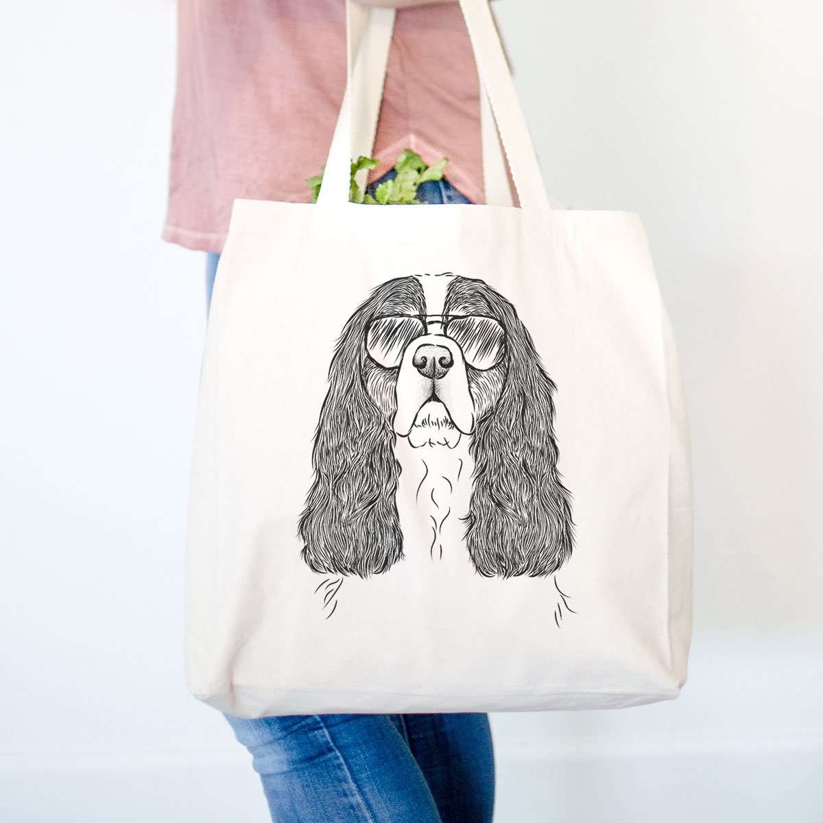 Sebastian the Cavalier King Charles Spaniel - Tote Bag