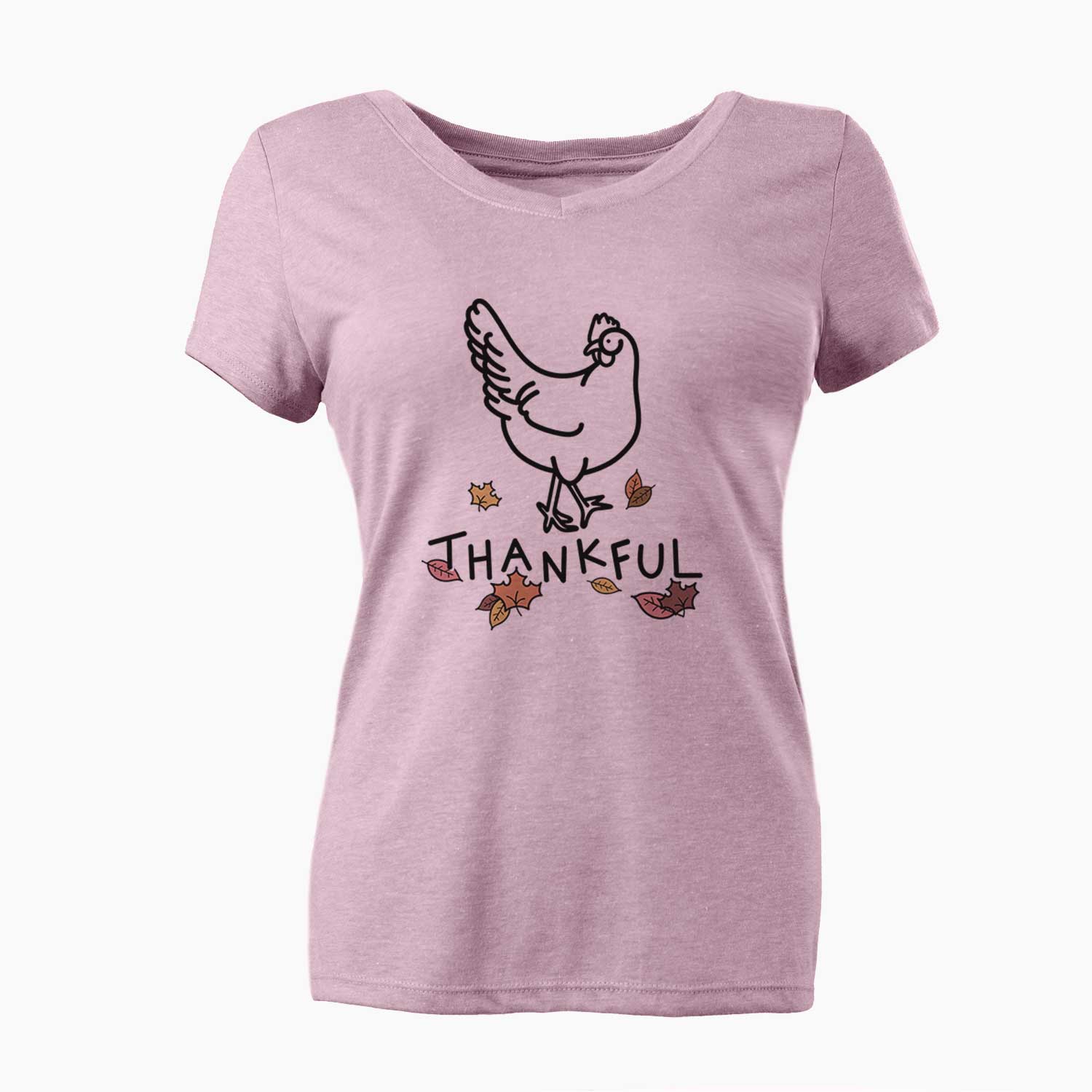 Thankful Chicken - Daisy - Women's V-neck Shirt