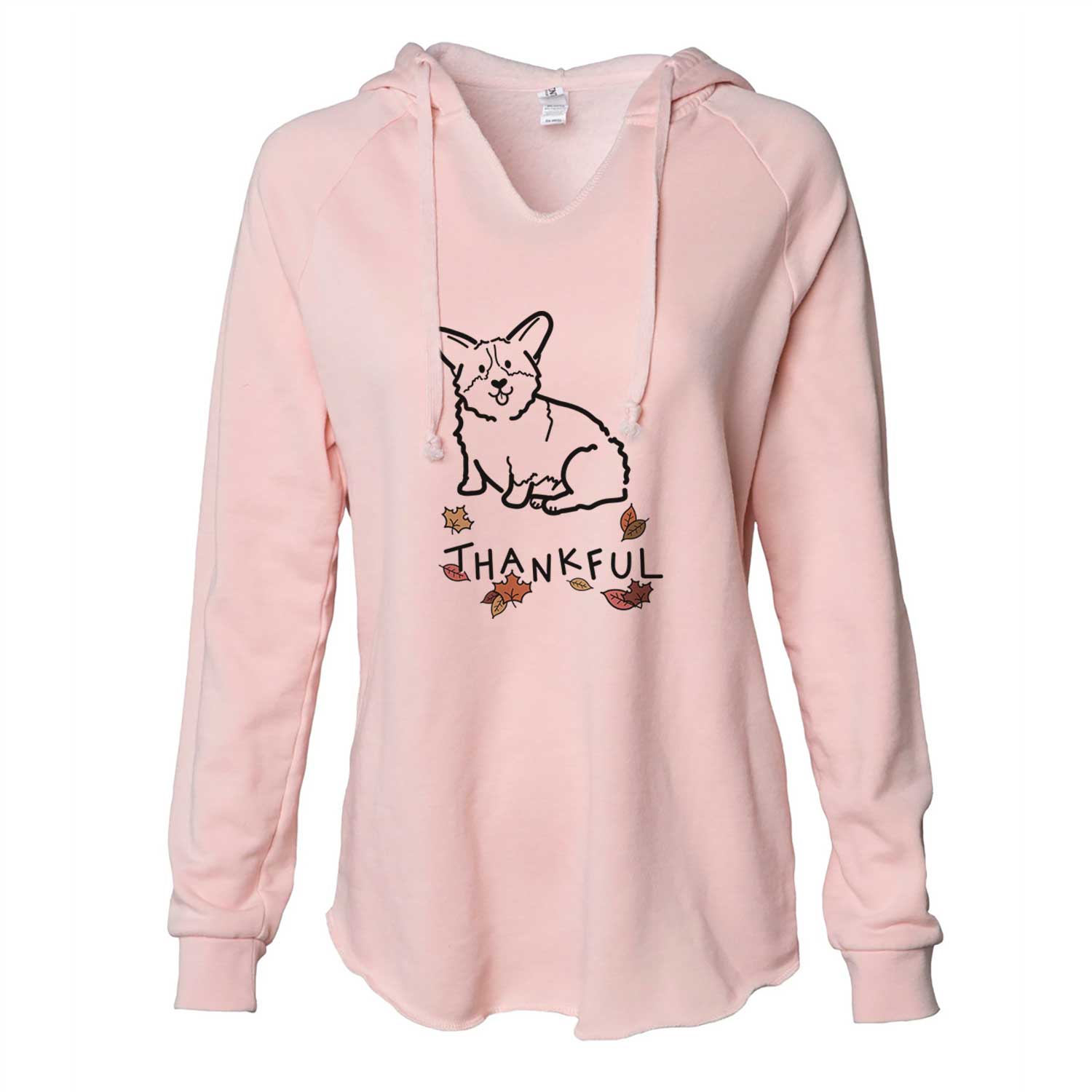 Thankful Pembroke Welsh Corgi - Millie - Cali Wave Hooded Sweatshirt