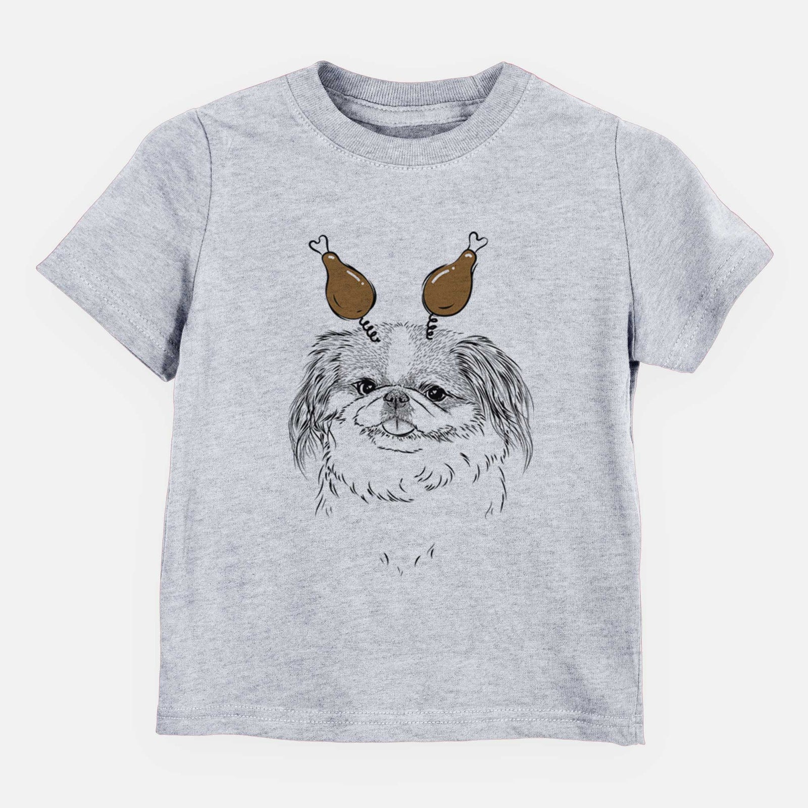 Thanksgiving Abra Bean the Pekingese - Kids/Youth/Toddler Shirt