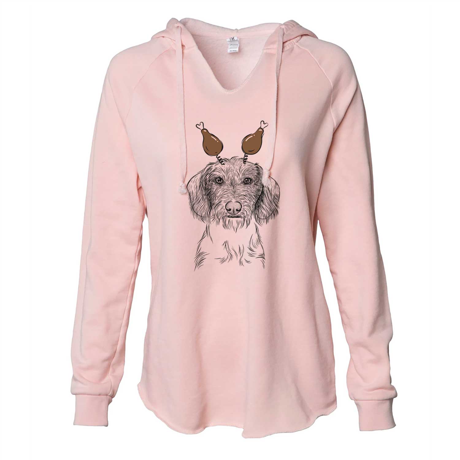 Thanksgiving Almond the Wirehaired Dachshund - Cali Wave Hooded Sweatshirt