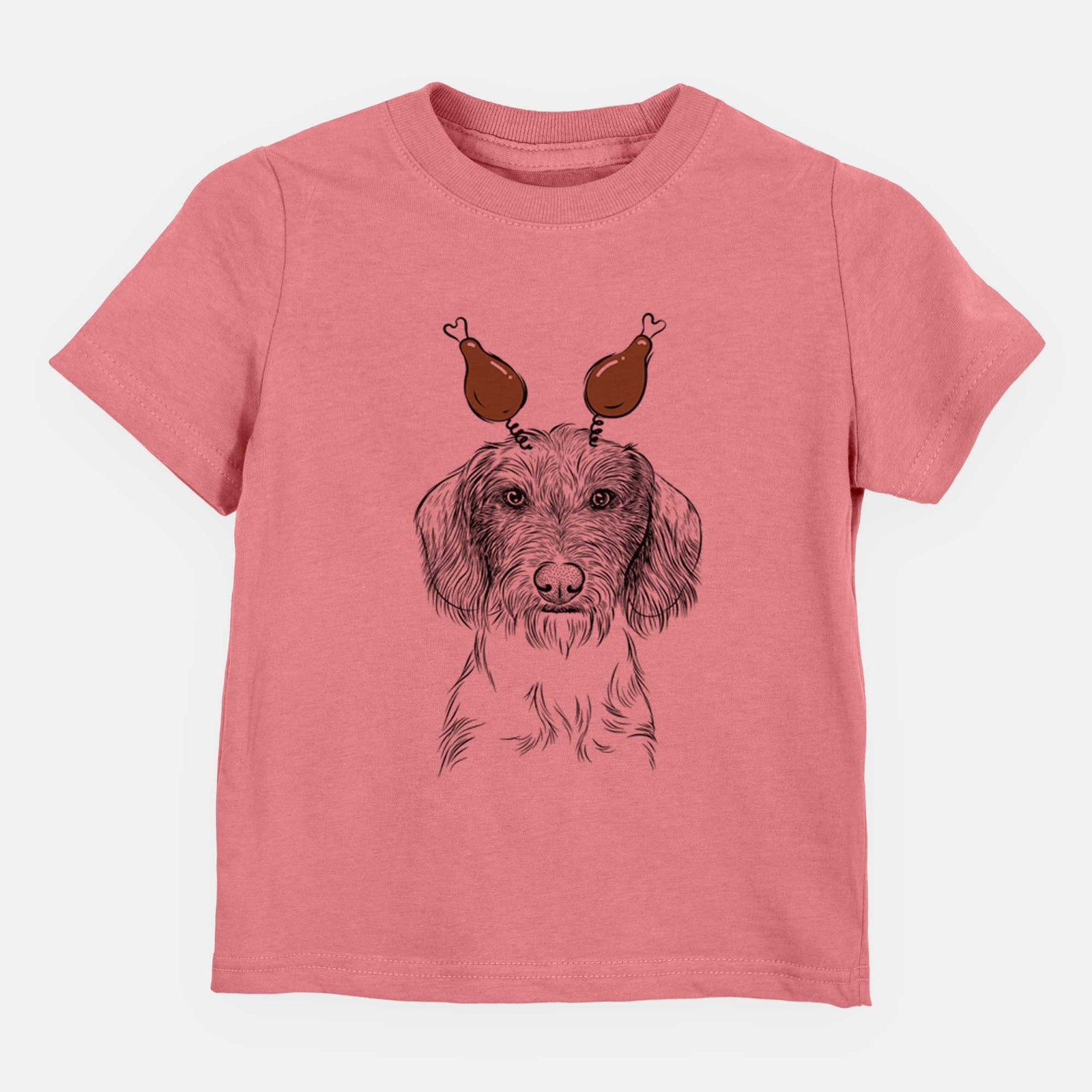 Thanksgiving Almond the Wirehaired Dachshund - Kids/Youth/Toddler Shirt