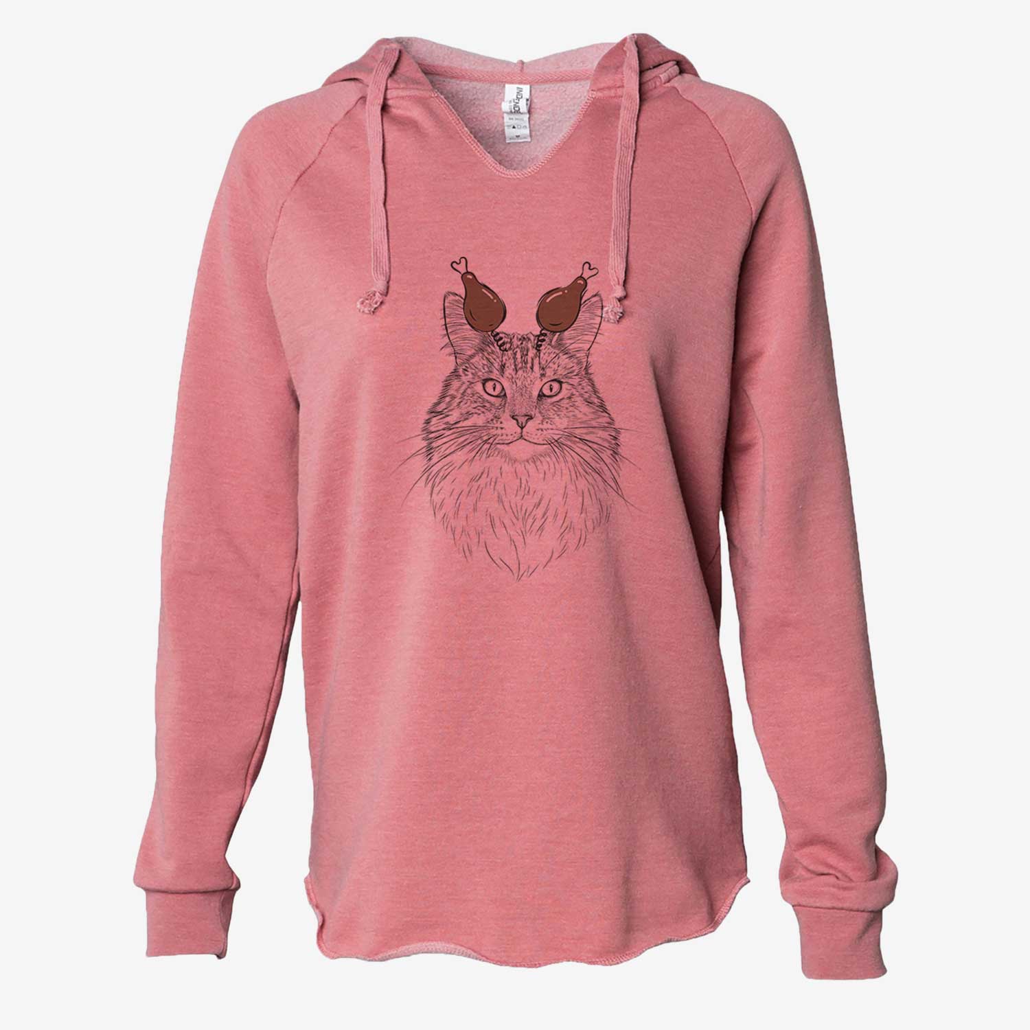 Thanksgiving Angel the Maine Coon Cat - Cali Wave Hooded Sweatshirt