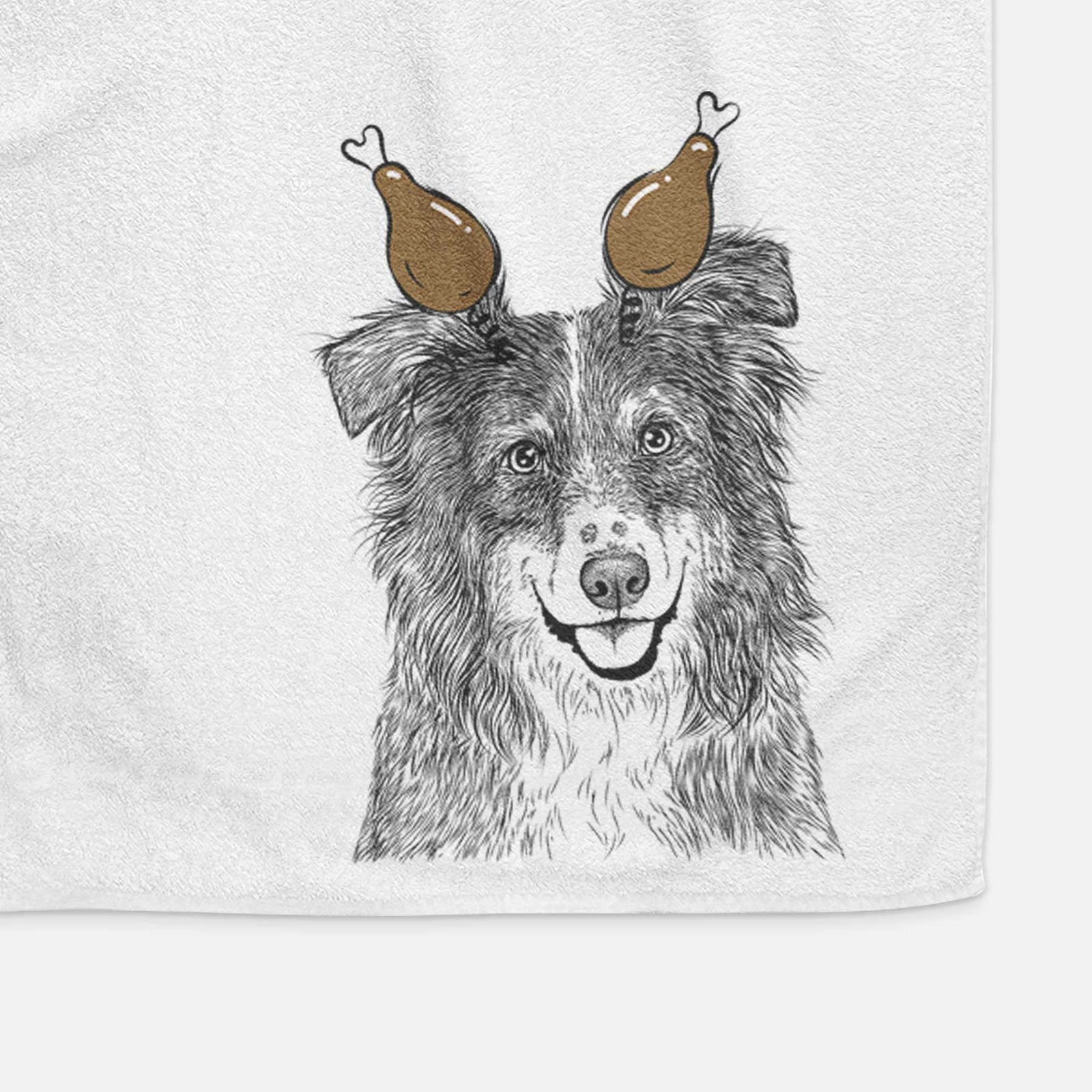 Aushe the Australian Shepherd Decorative Hand Towel