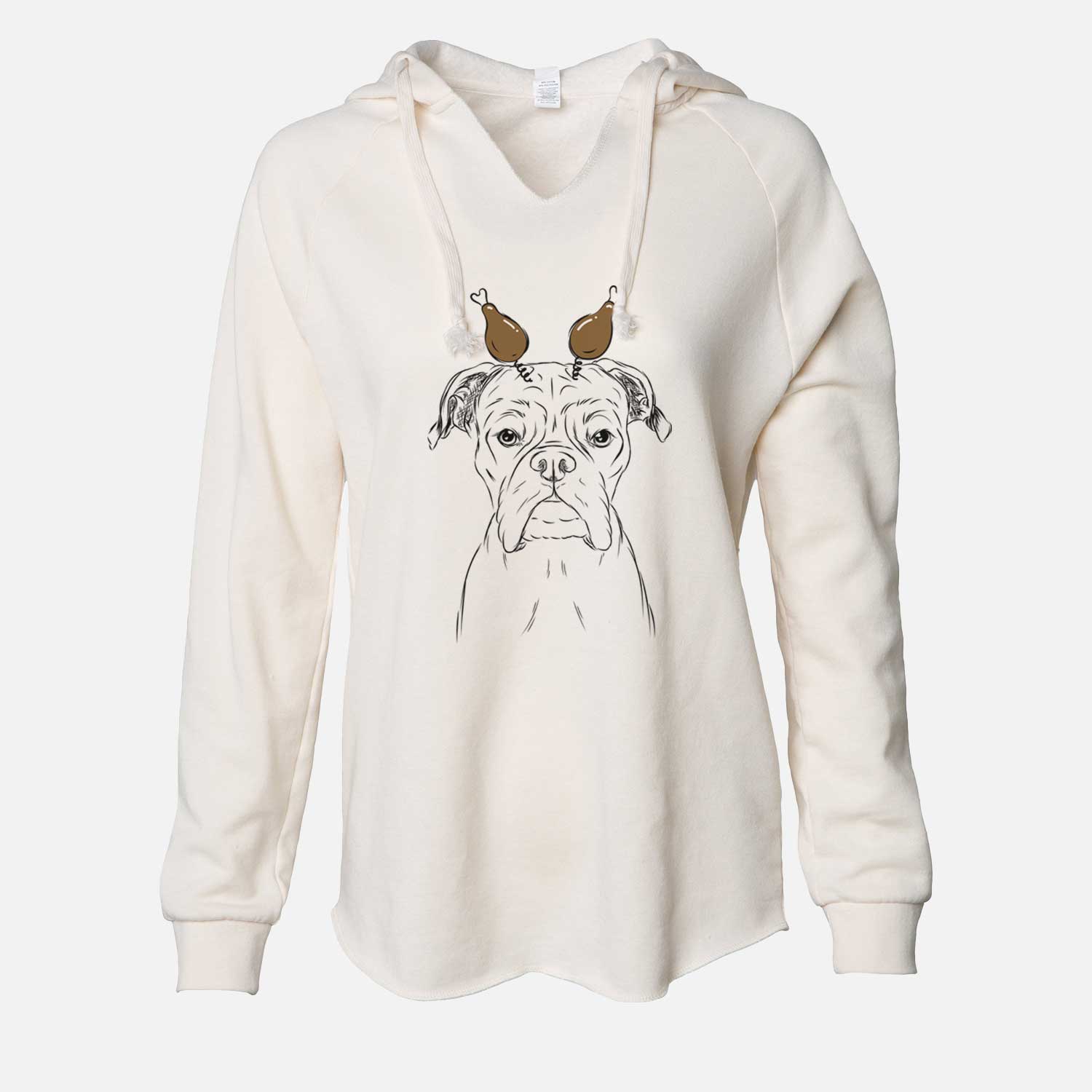 Thanksgiving Axel the Boxer - Cali Wave Hooded Sweatshirt