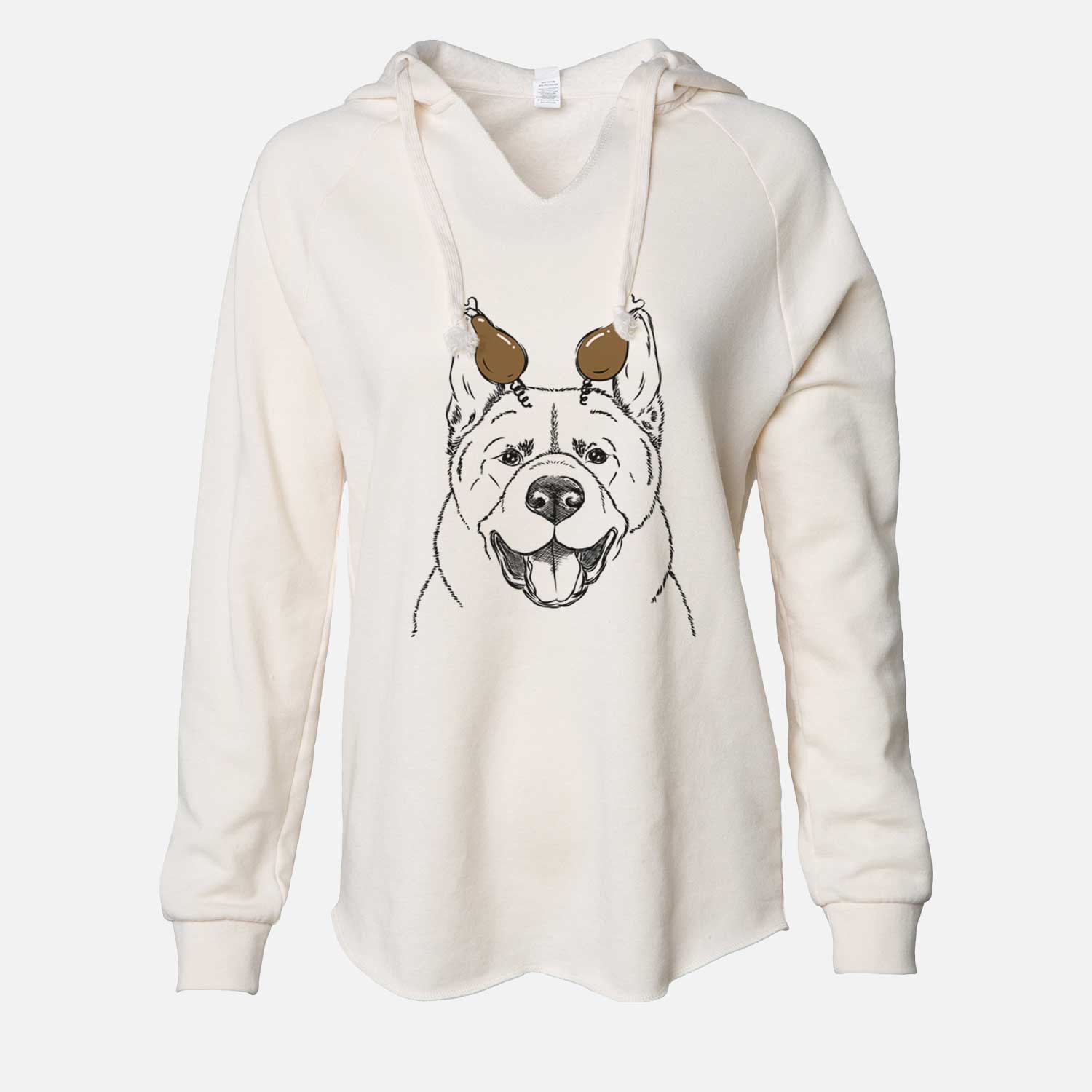 Thanksgiving Baku the Akita - Cali Wave Hooded Sweatshirt
