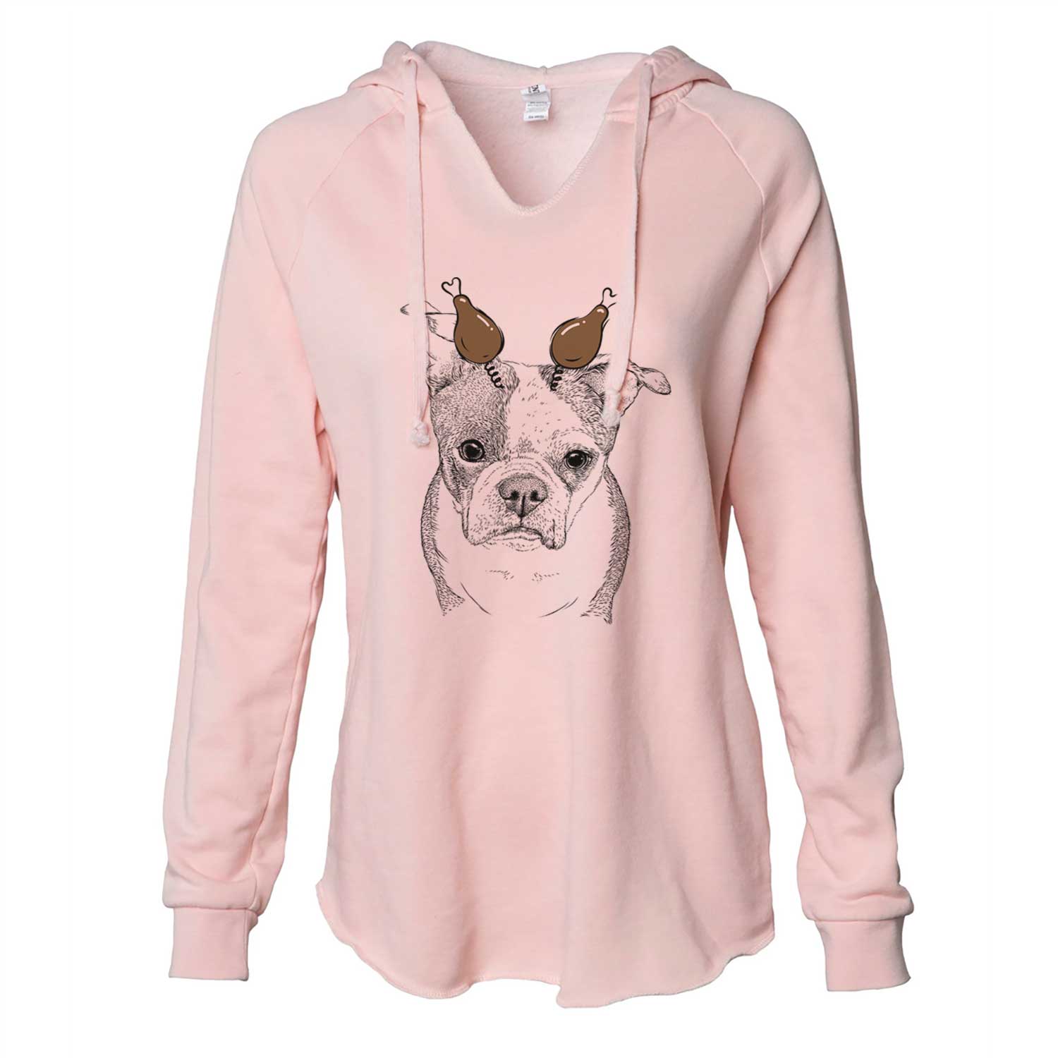 Thanksgiving Bandit the Boston Terrier - Cali Wave Hooded Sweatshirt