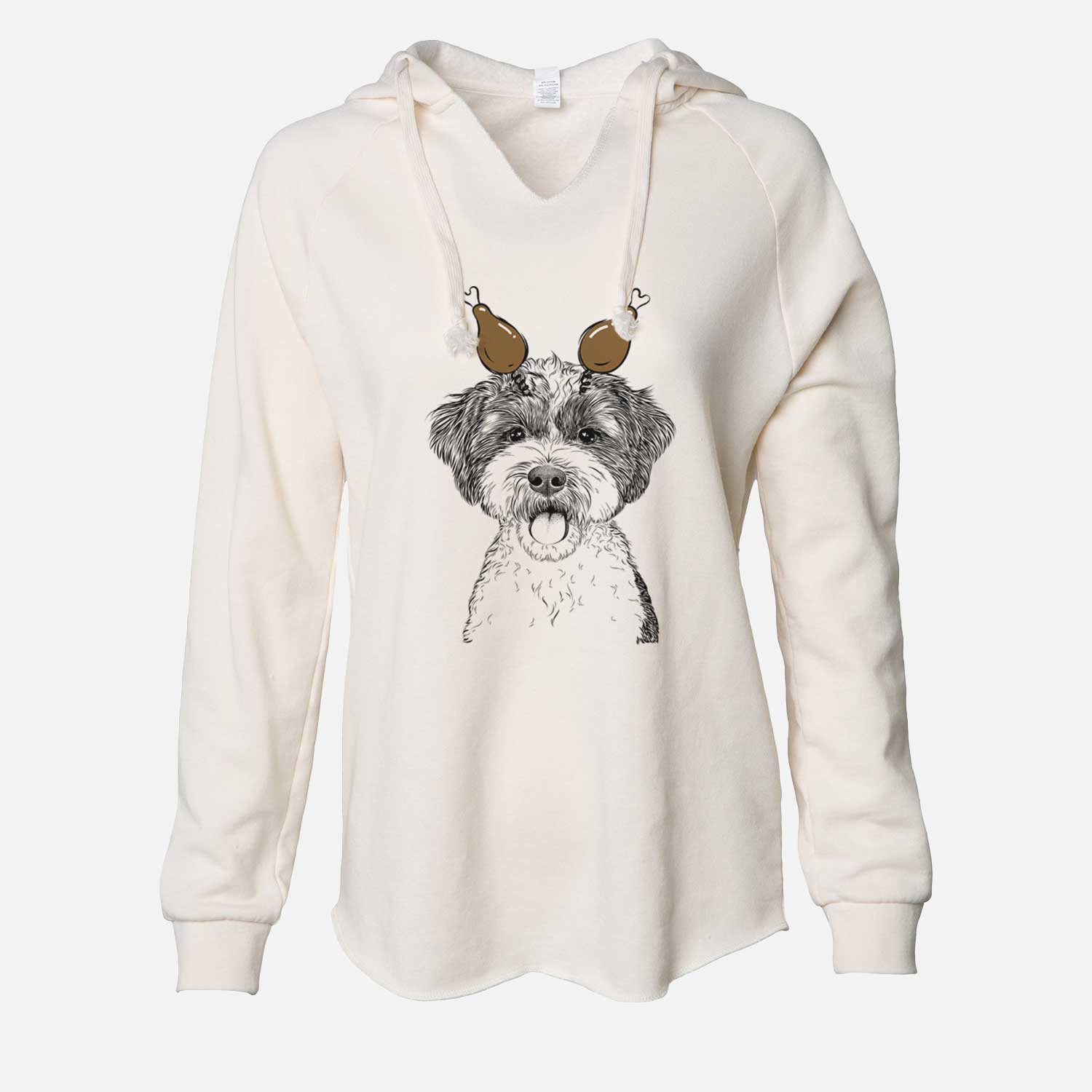 Thanksgiving Bella the Cockapoo - Cali Wave Hooded Sweatshirt