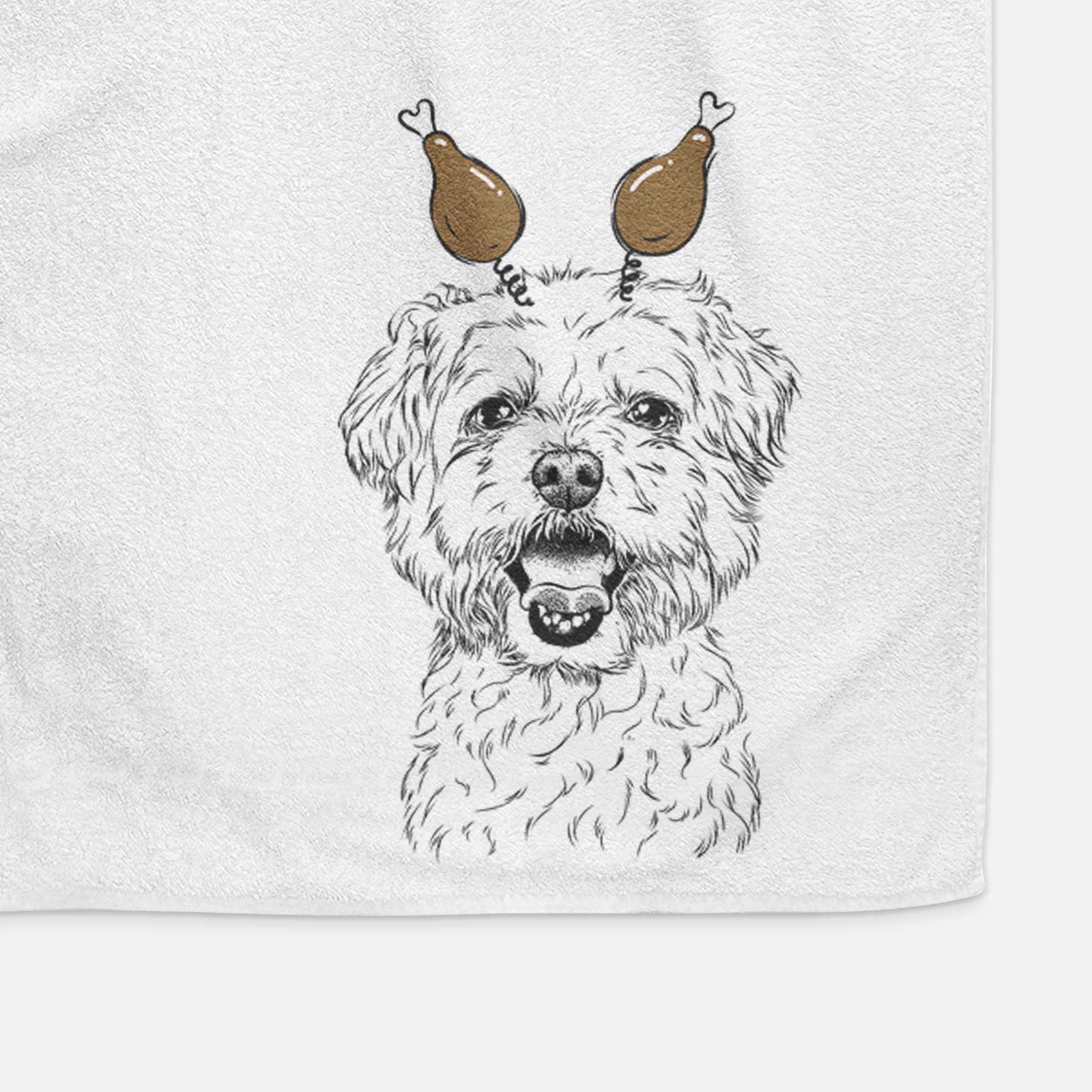 Belle the Maltipoo Decorative Hand Towel