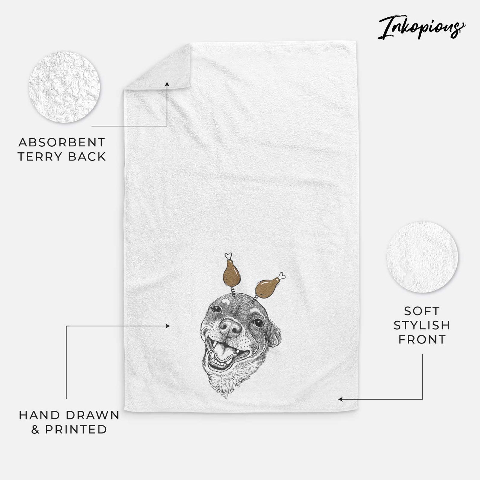 Boss the Chihuahua Decorative Hand Towel