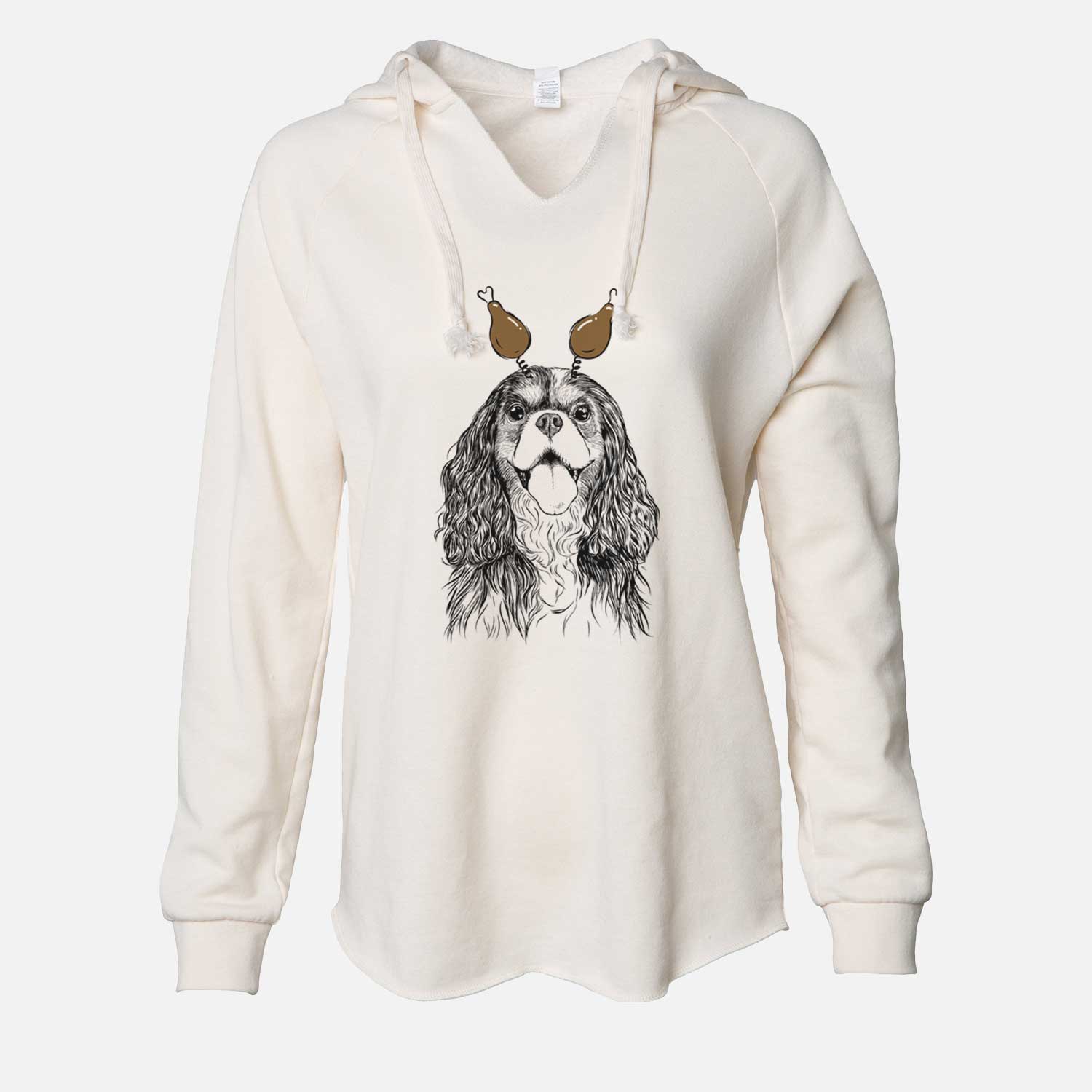 Thanksgiving Brandy the Cavalier King Charles Spaniel - Cali Wave Hooded Sweatshirt