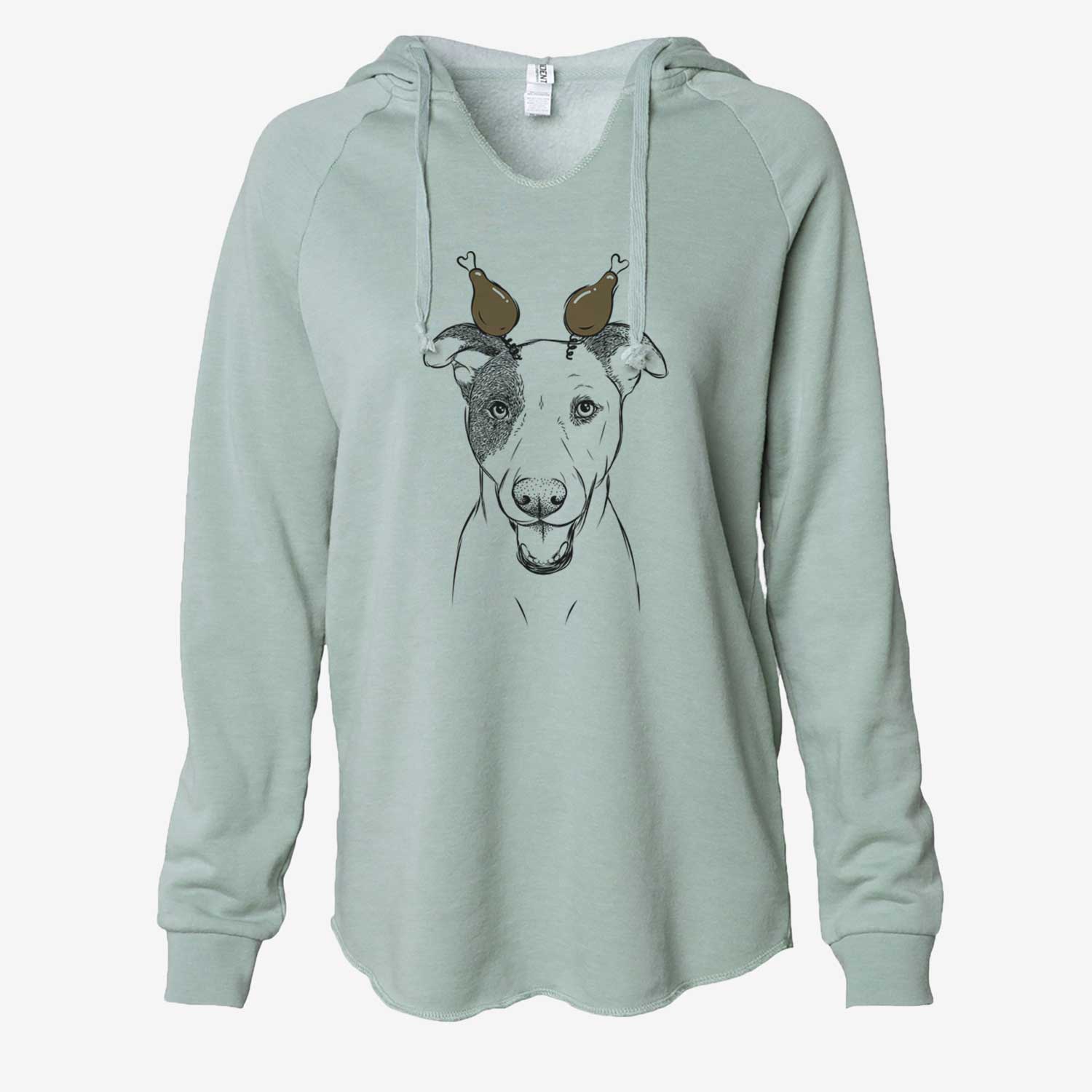 Thanksgiving Bucky the Mixed Breed - Cali Wave Hooded Sweatshirt