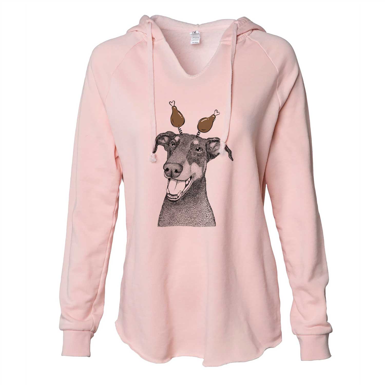 Thanksgiving Bunnie the Doberman Pinscher - Cali Wave Hooded Sweatshirt