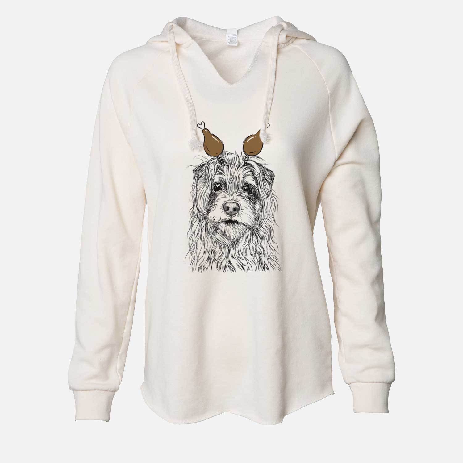 Thanksgiving Chester the Terrier Mix - Cali Wave Hooded Sweatshirt