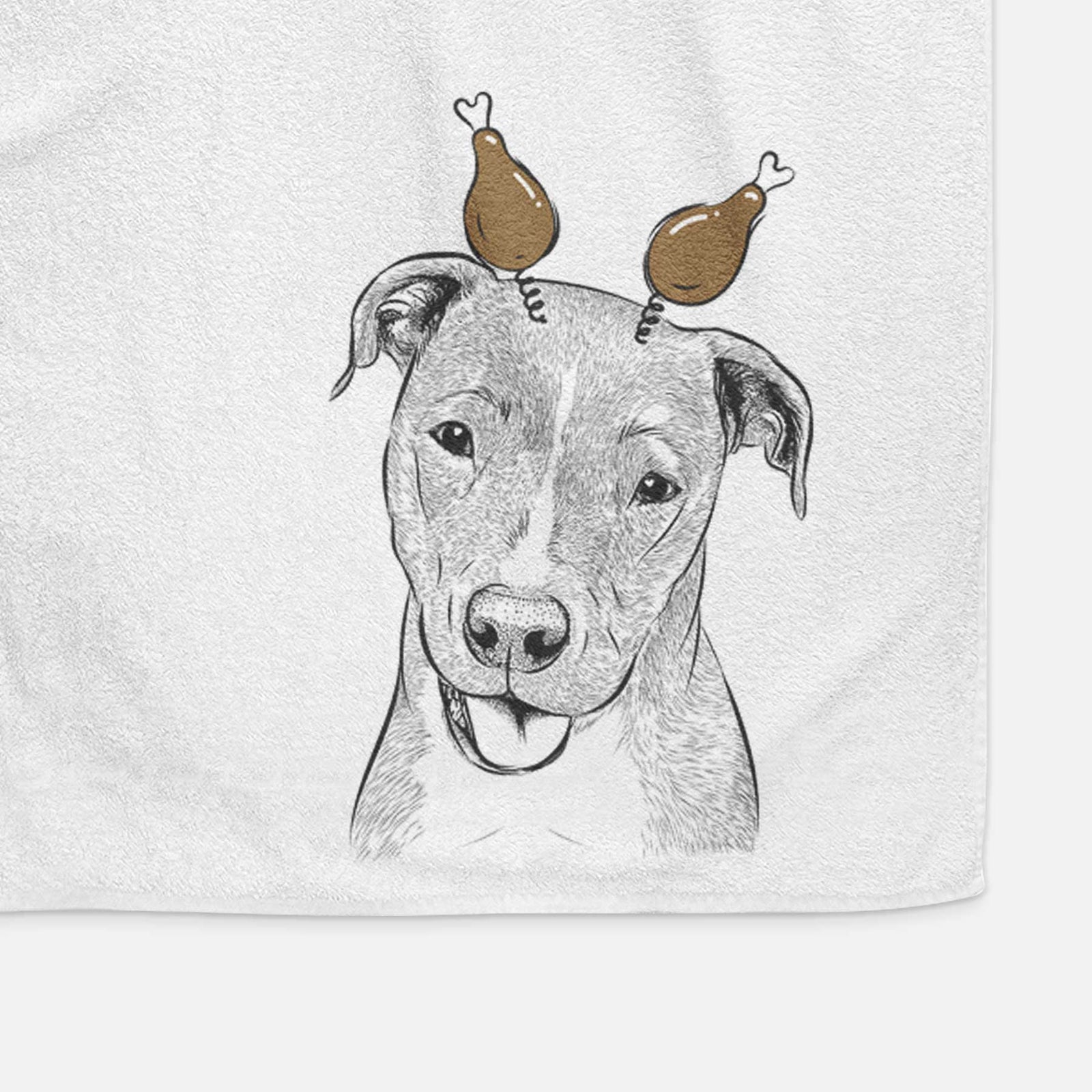Claiborne the American Staffordshire Terrier Decorative Hand Towel