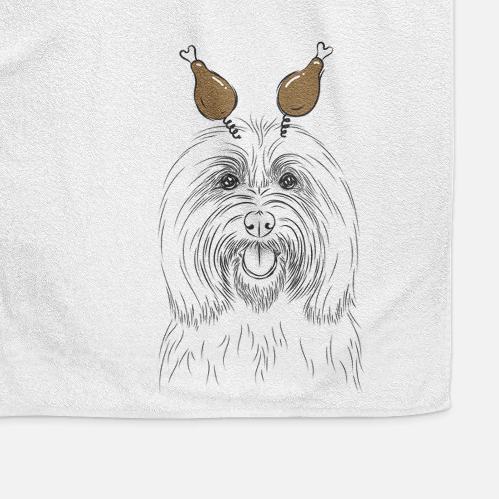 Claude the Coton de Tulear Decorative Hand Towel