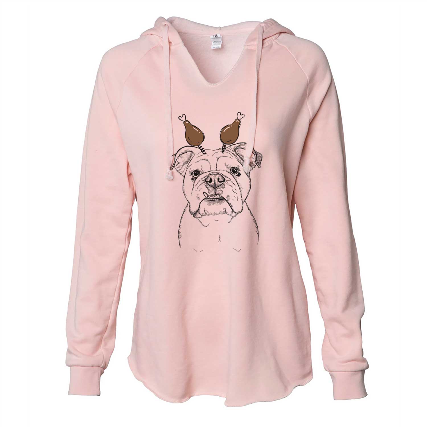 Thanksgiving Dazy the English Bulldog - Cali Wave Hooded Sweatshirt