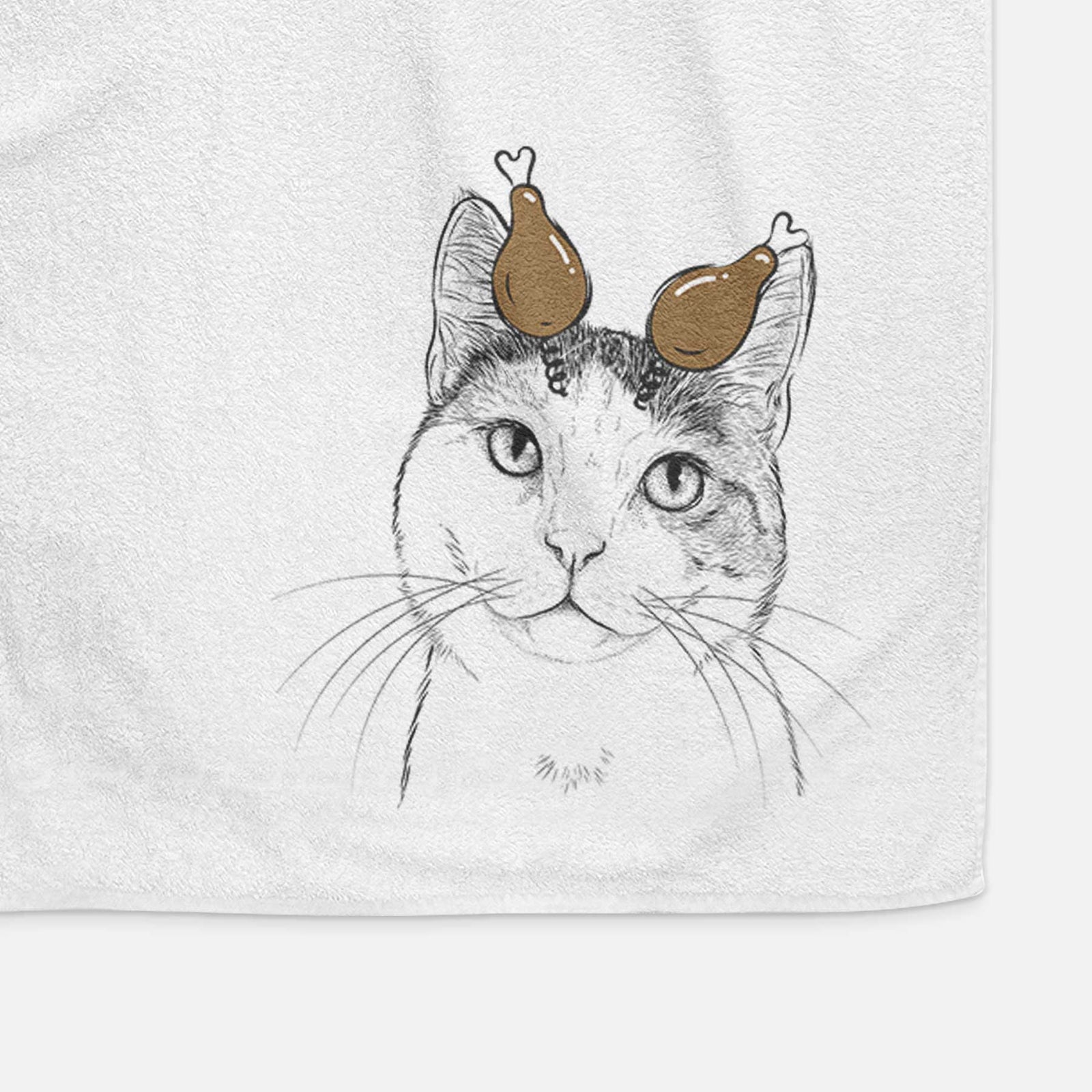 Denver the Calico Cat Decorative Hand Towel