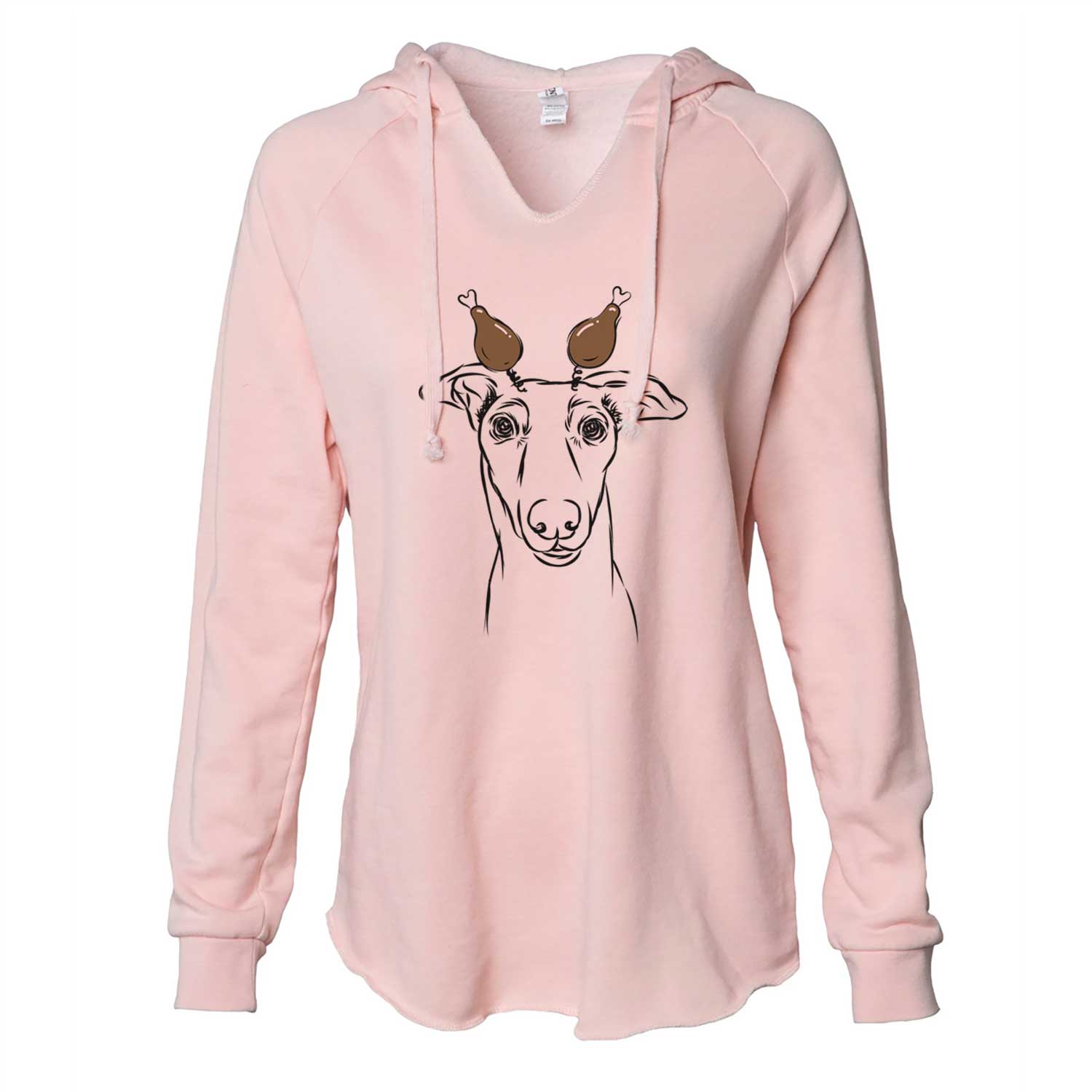 Thanksgiving Diva the Greyhound - Cali Wave Hooded Sweatshirt