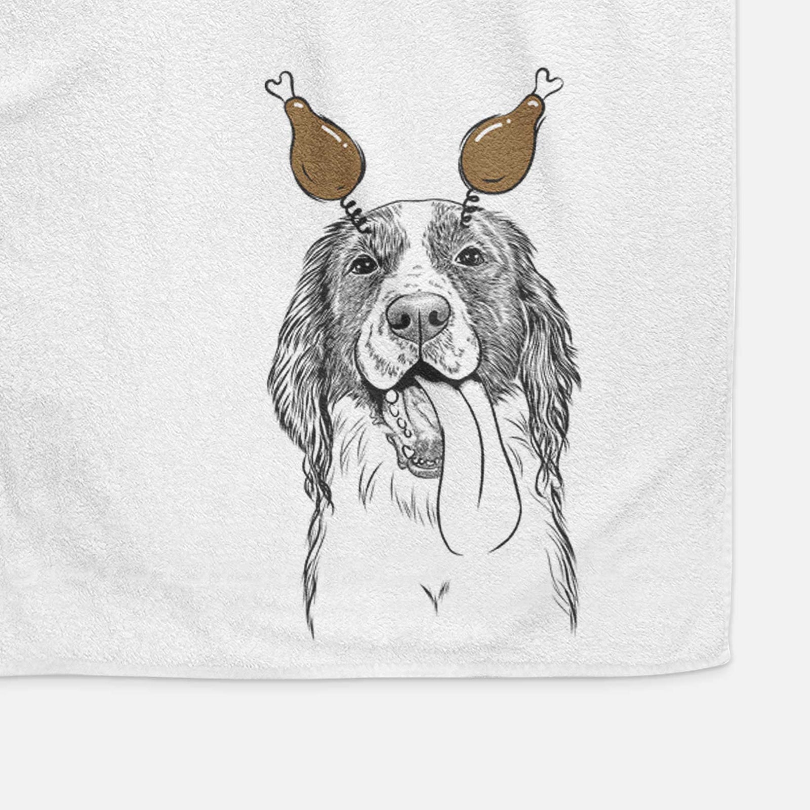 Duke the English Springer Spaniel Decorative Hand Towel