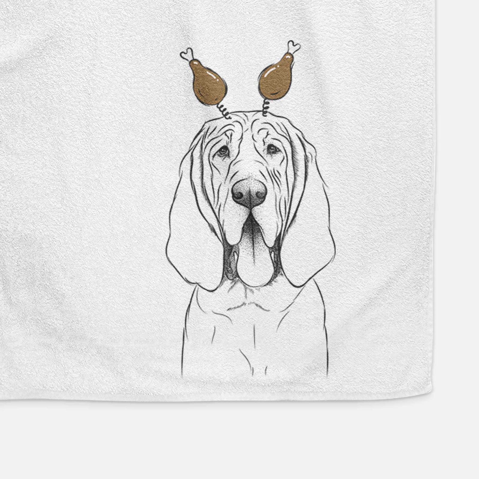 Earl the Bloodhound Decorative Hand Towel