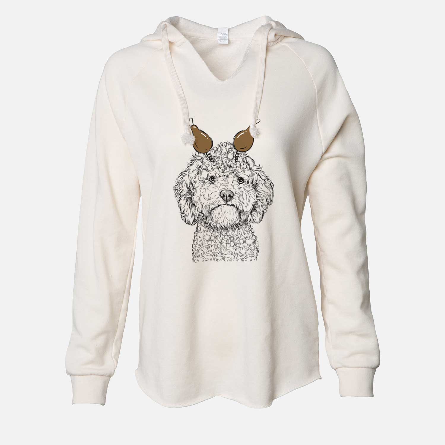 Thanksgiving Edgar the Shihpoo - Cali Wave Hooded Sweatshirt