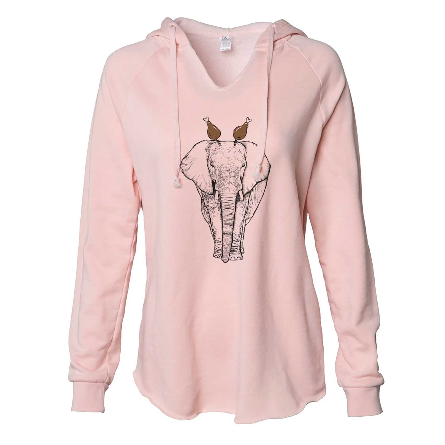 Thanksgiving Ella the Elephant - Cali Wave Hooded Sweatshirt