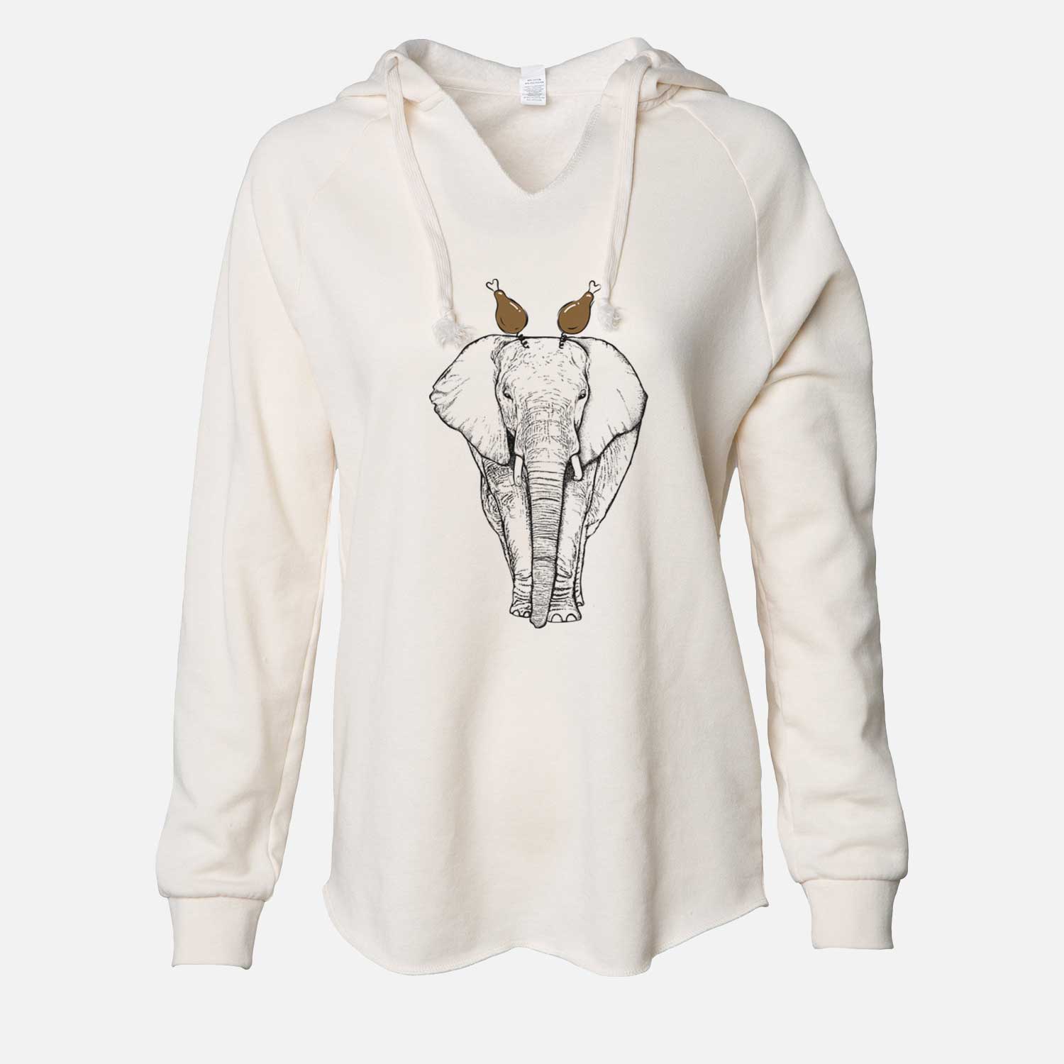 Thanksgiving Ella the Elephant - Cali Wave Hooded Sweatshirt